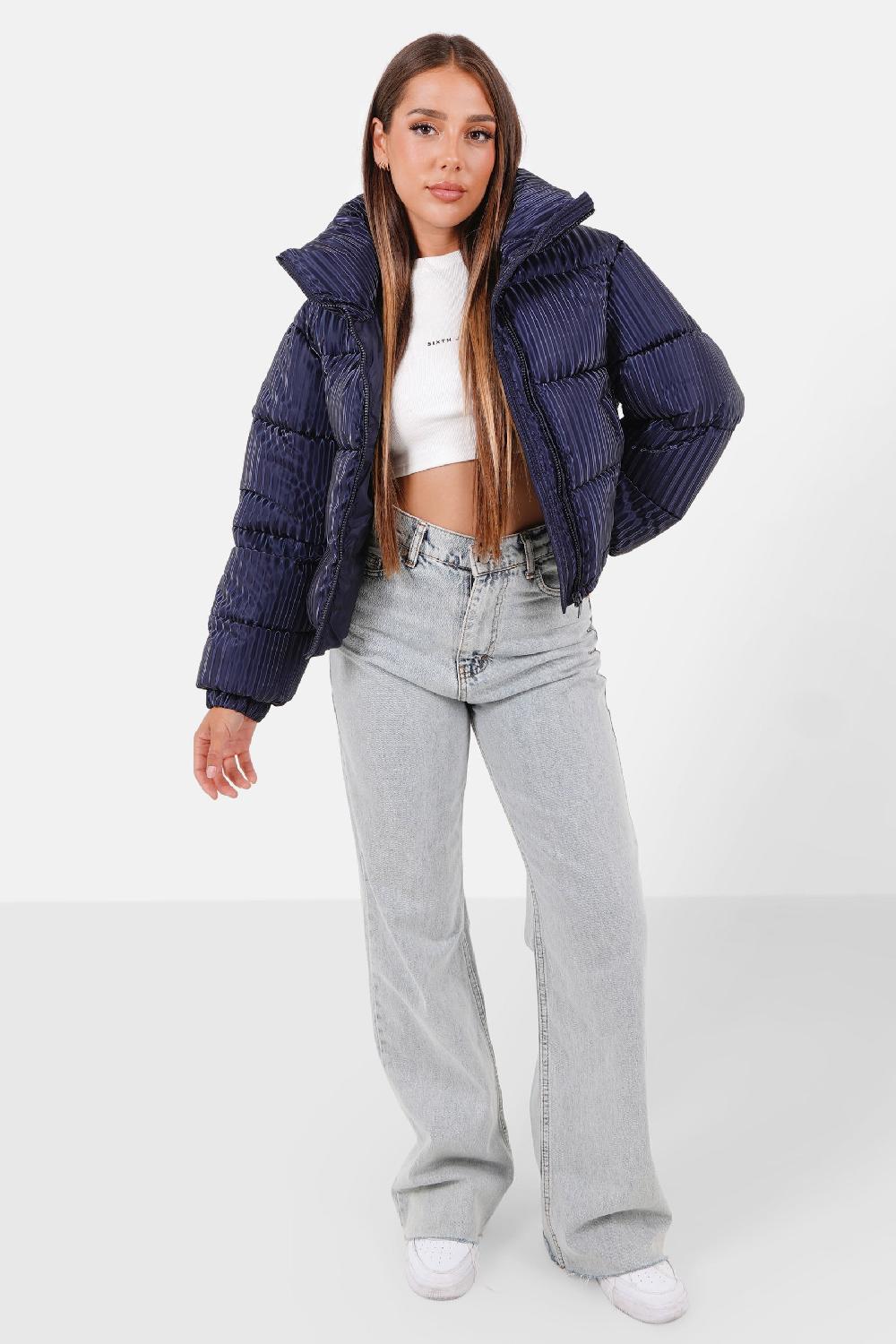 Sixth June Doudoune Matelassée Brillant Bleu Foncé