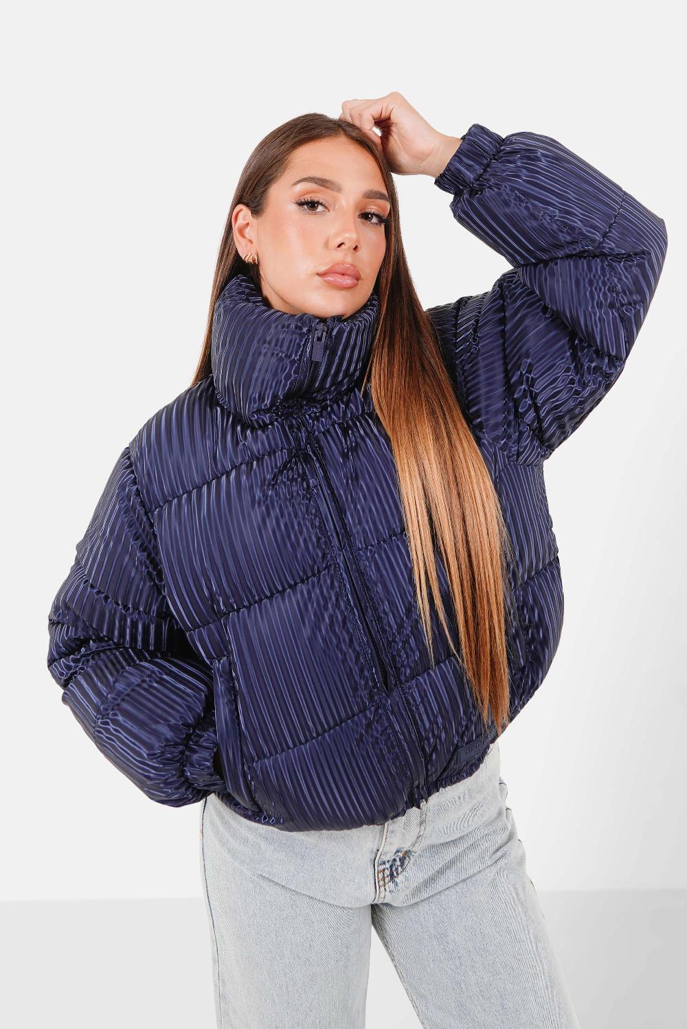 sixth june Doudoune matelassée brillant Bleu foncé