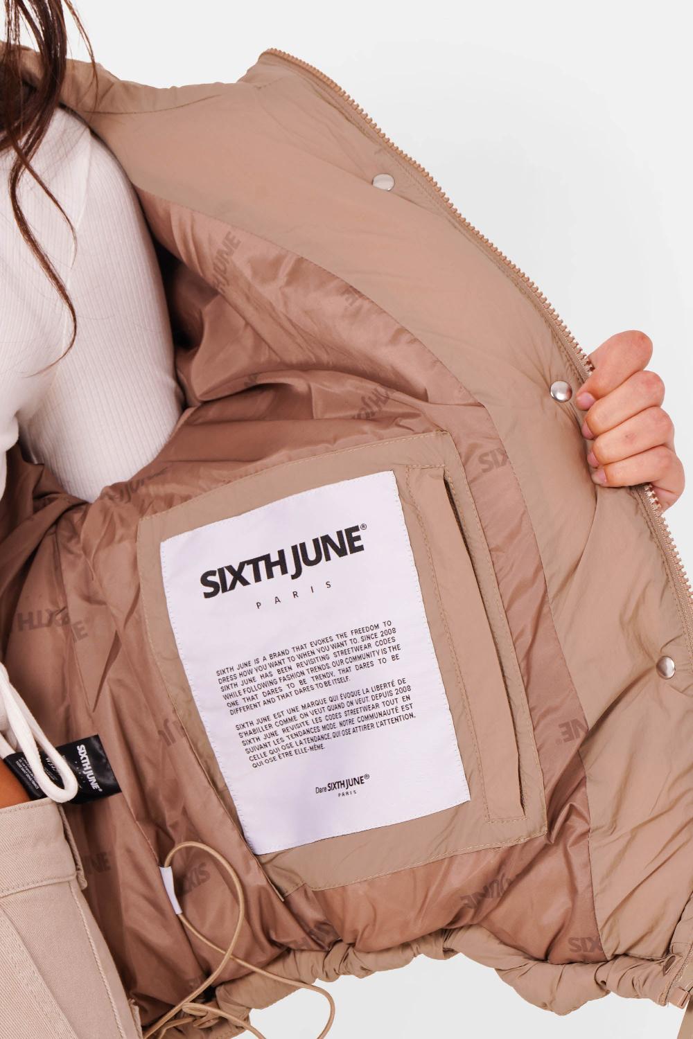 Sixth June Doudoune Montagne Matelassée Beige