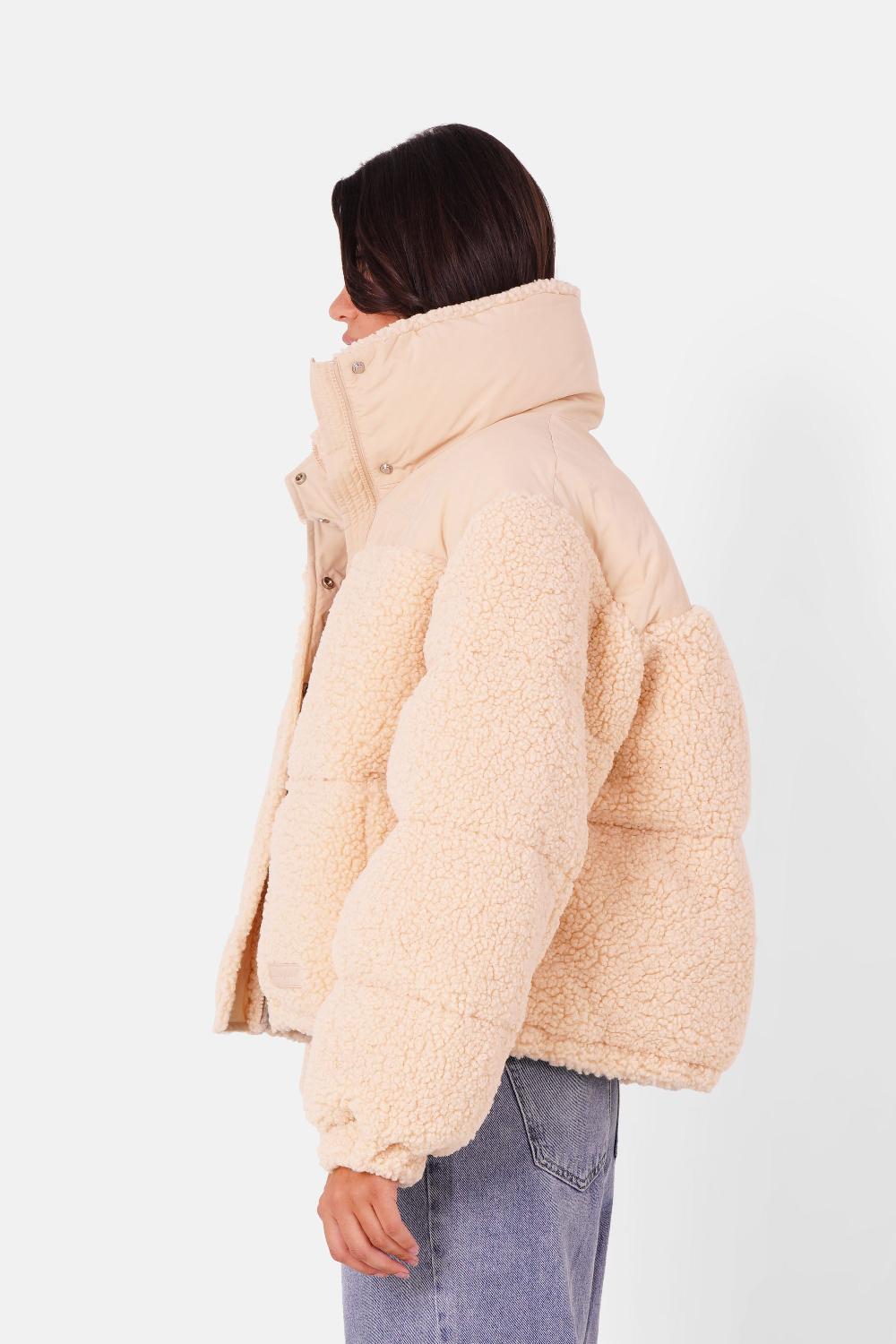 Sixth June Doudoune Oversize Sherpa Beige