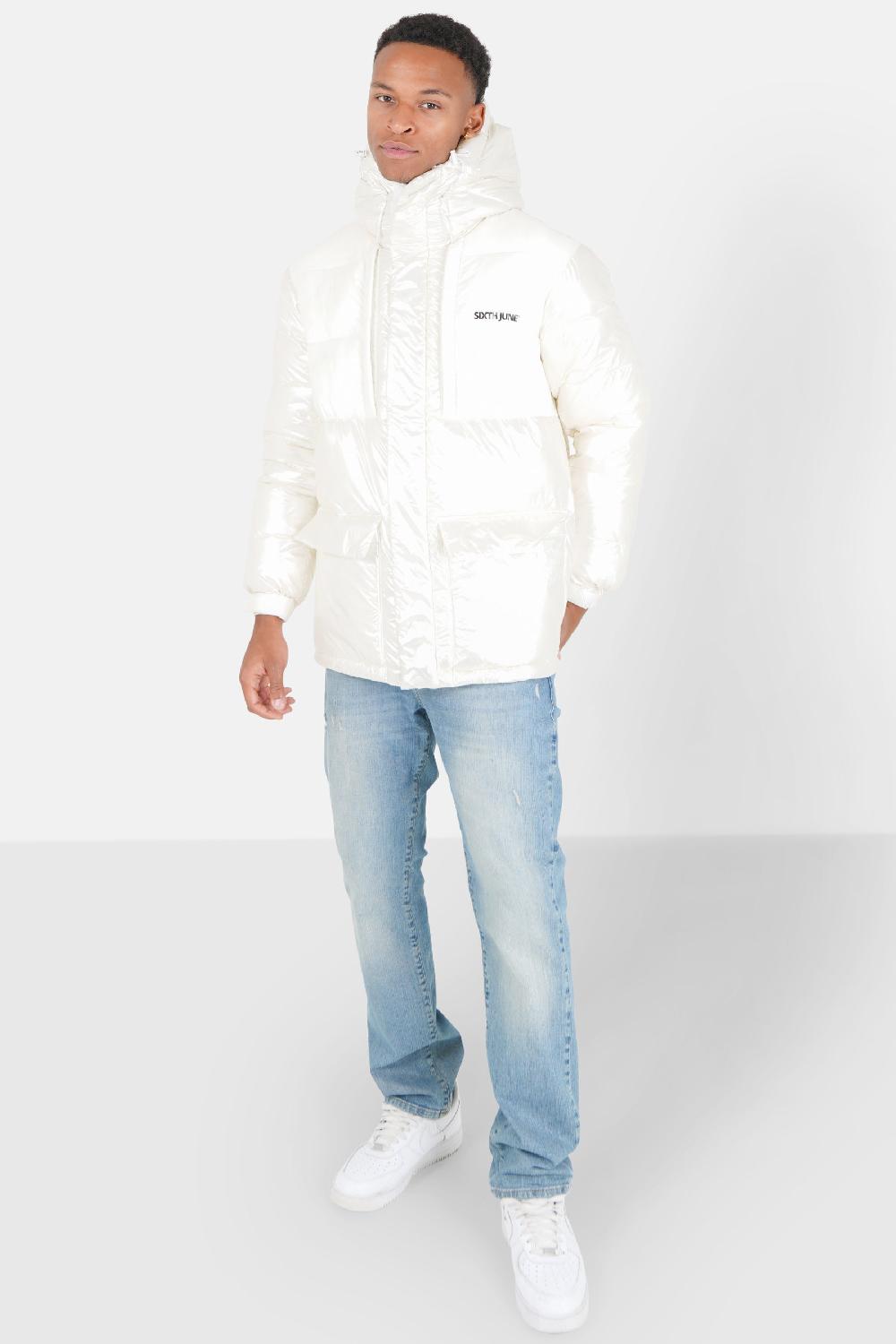 Sixth June Doudoune Oversize Technique Blanc