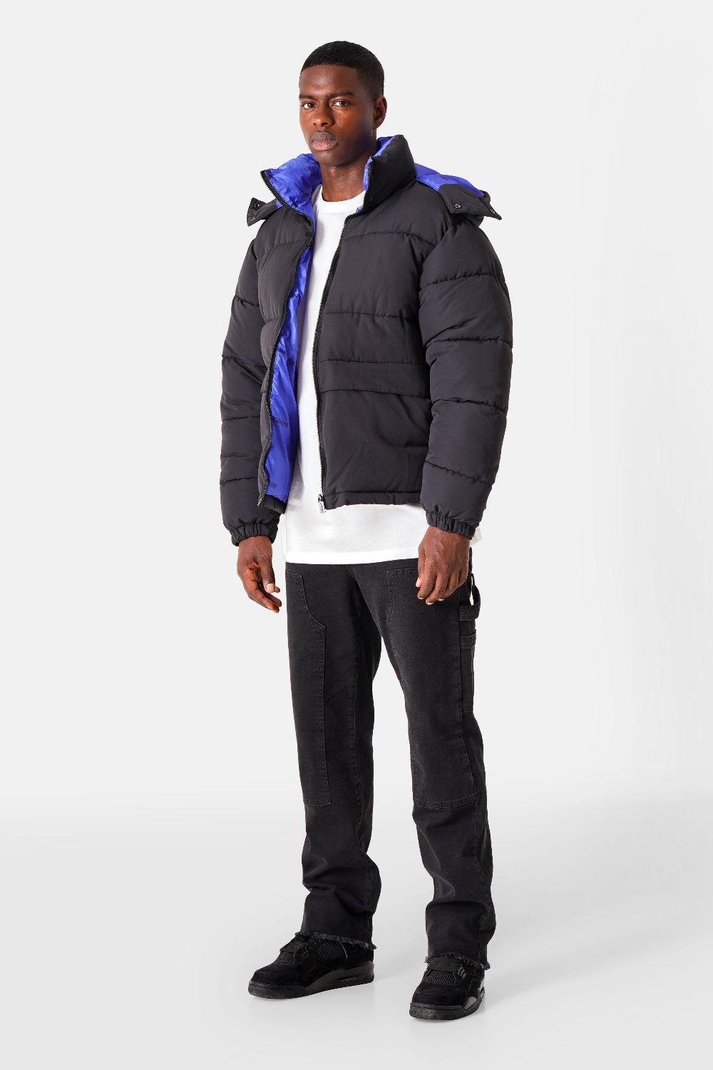 Sixth June Doudoune Poches Bicolore Noir