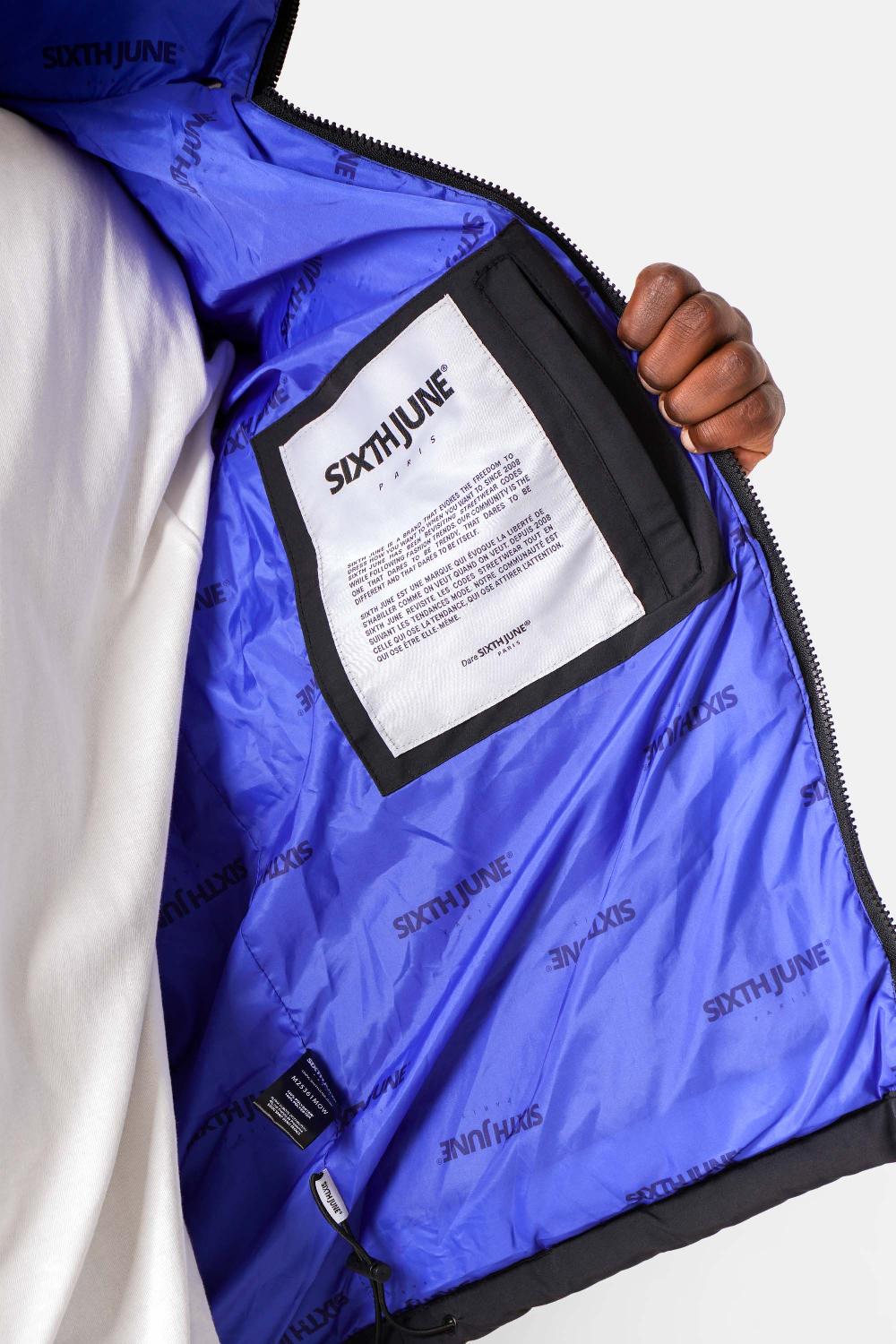 Sixth June Doudoune Poches Bicolore Noir