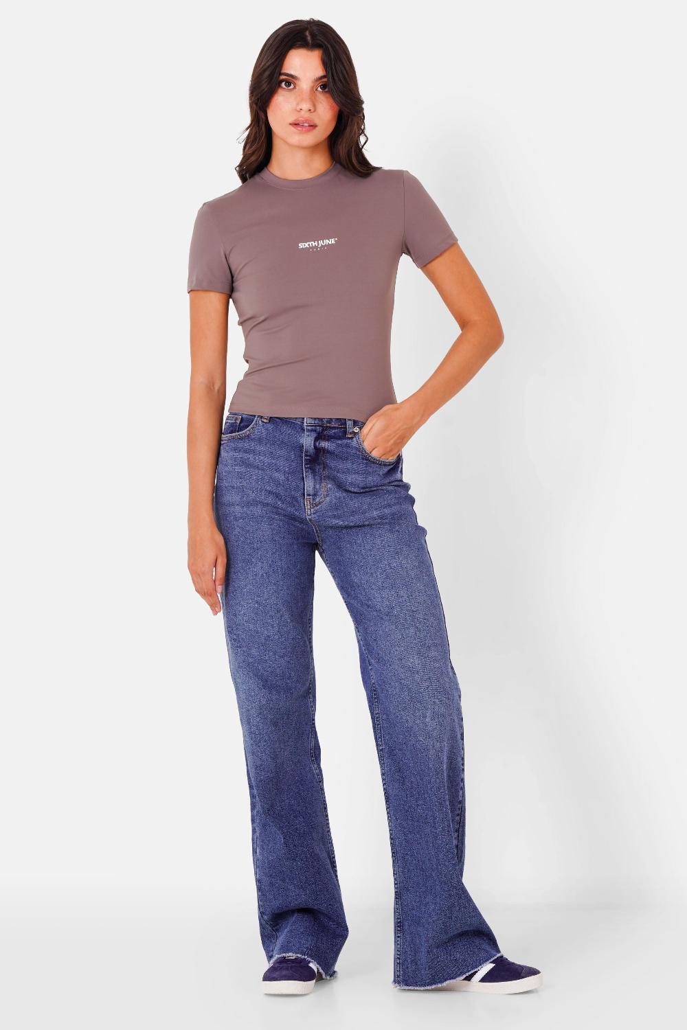 Sixth June Jean Bootcut Bleu Foncé