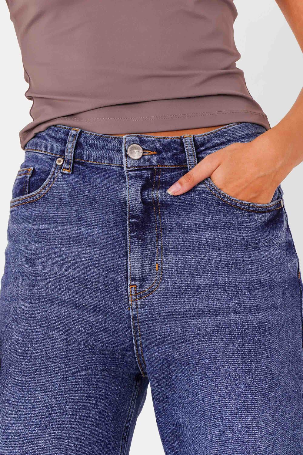 Sixth June Jean Bootcut Bleu Foncé