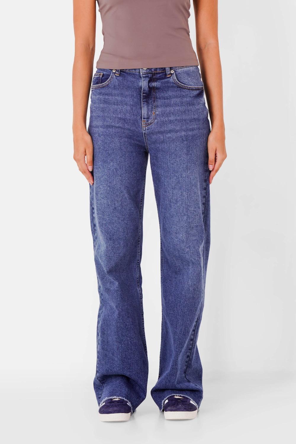sixth june Jean bootcut Bleu foncé