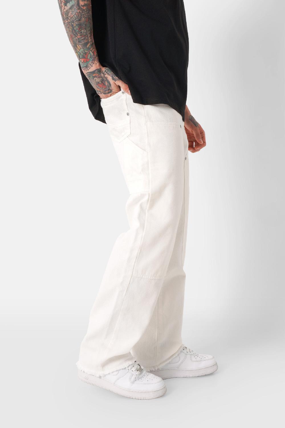 Sixth June Jean Carpenter Effet Usé Blanc