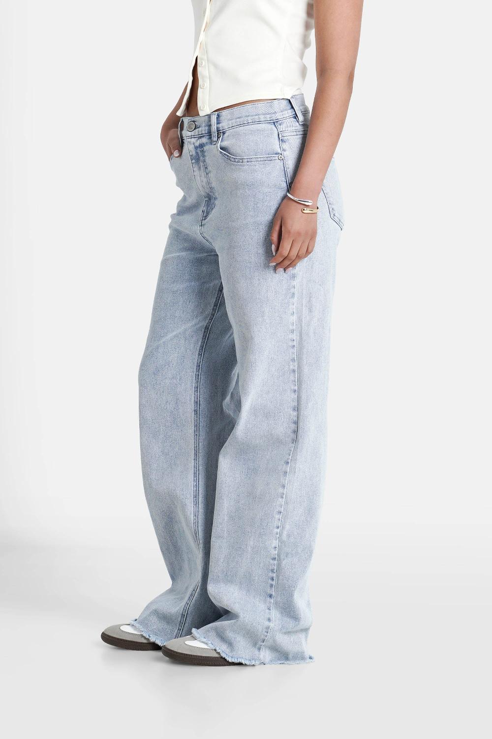 Sixth June Jean Loose Bas Bleu Clair