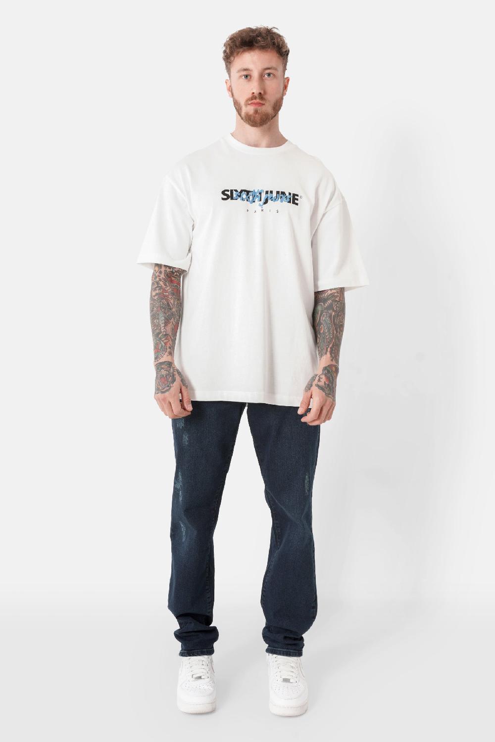 Sixth June Jean Regular Griffé Bleu Foncé