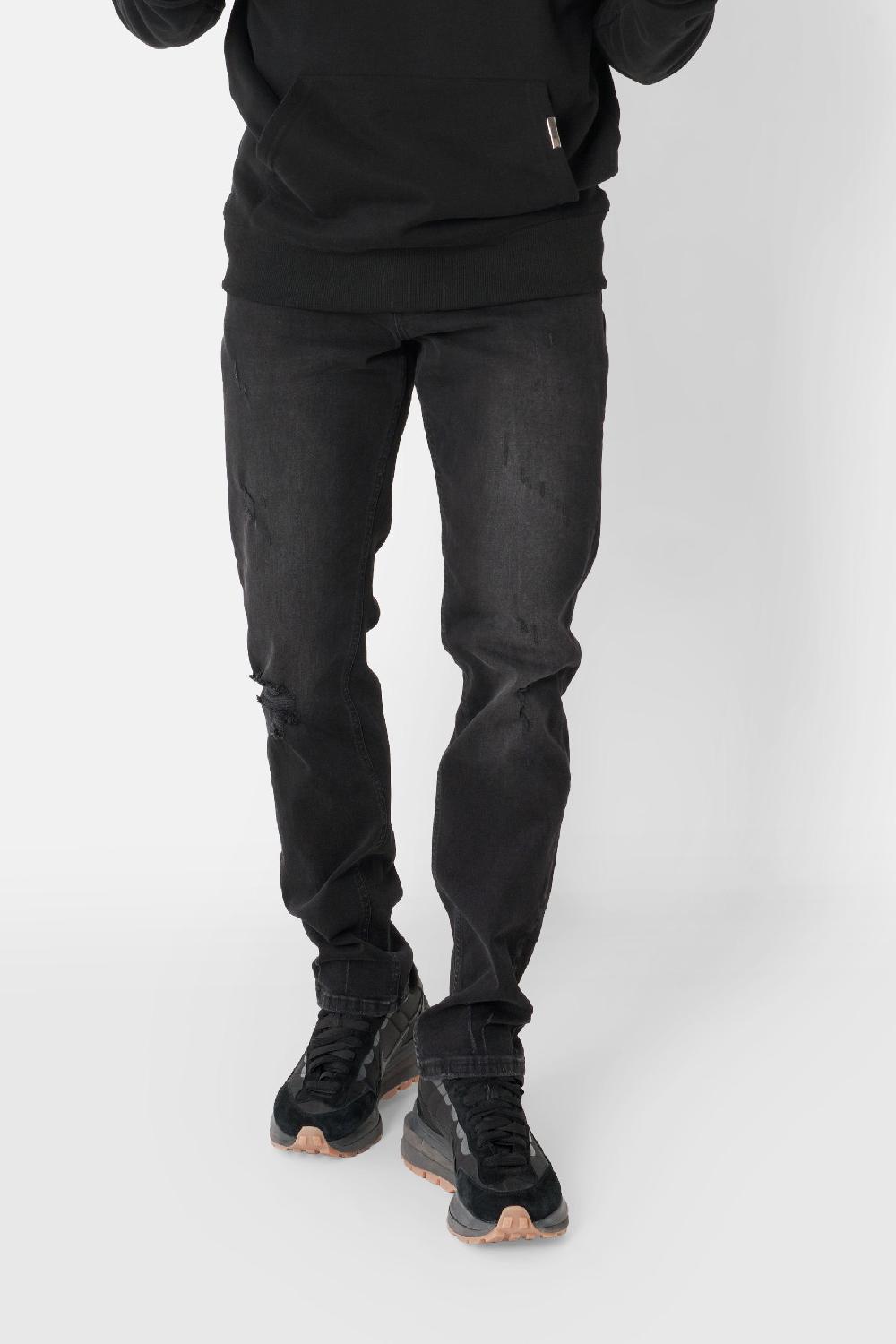 sixth june Jean slim griffé Noir