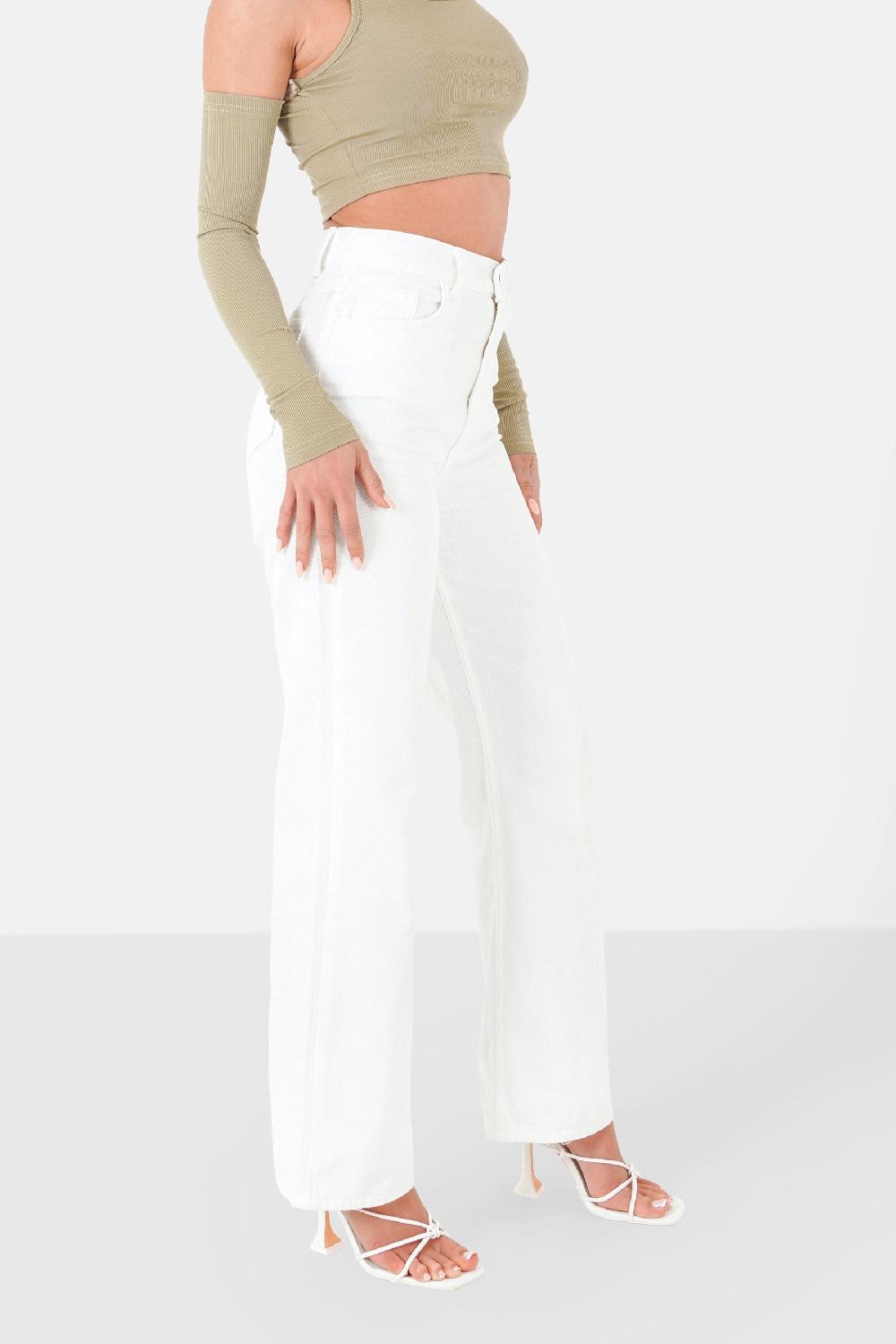 Sixth June Jean Uni Large Blanc
