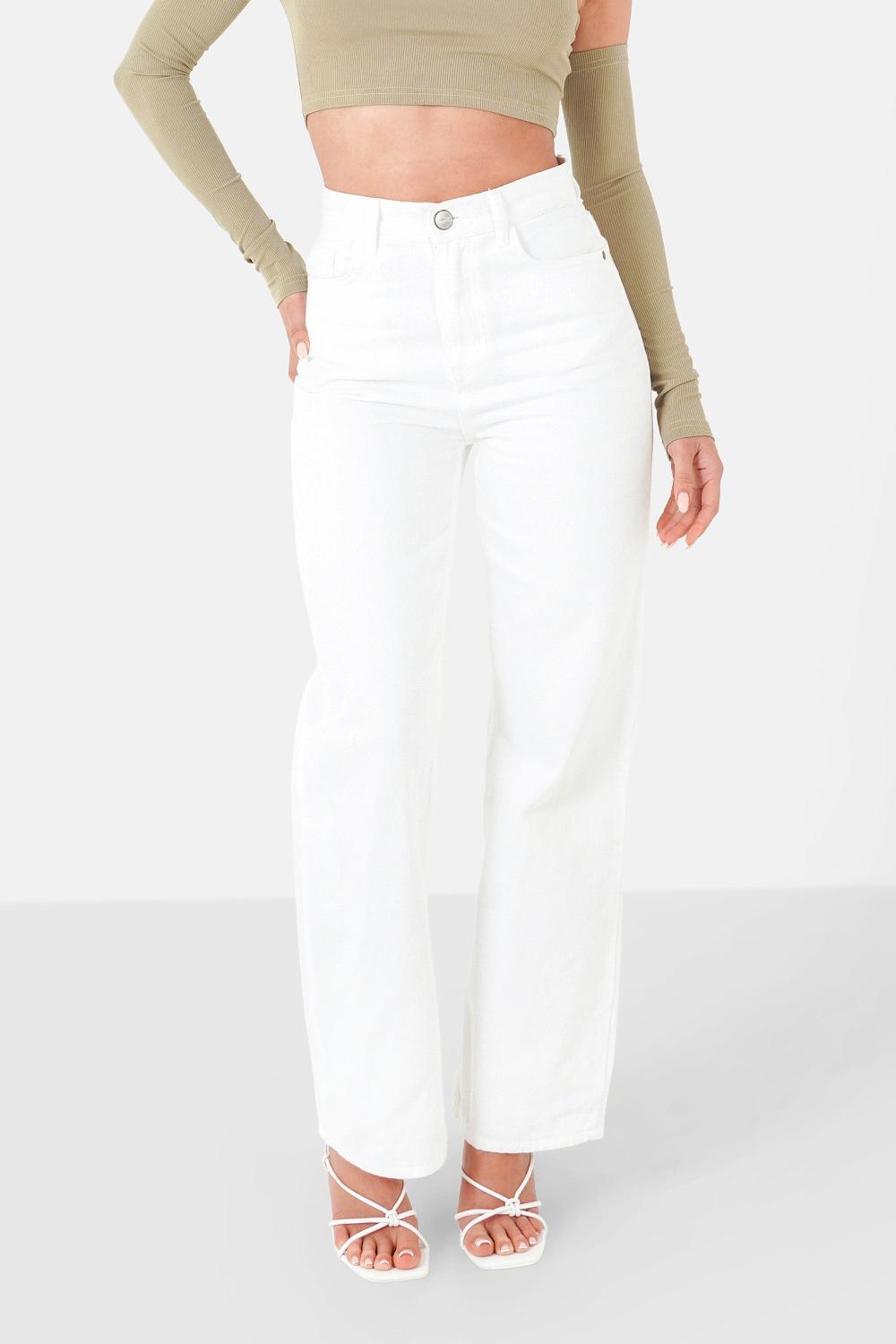 sixth june Jean uni large Blanc