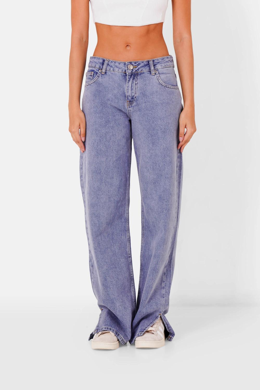 sixth june Jeans bas ouvert Bleu clair