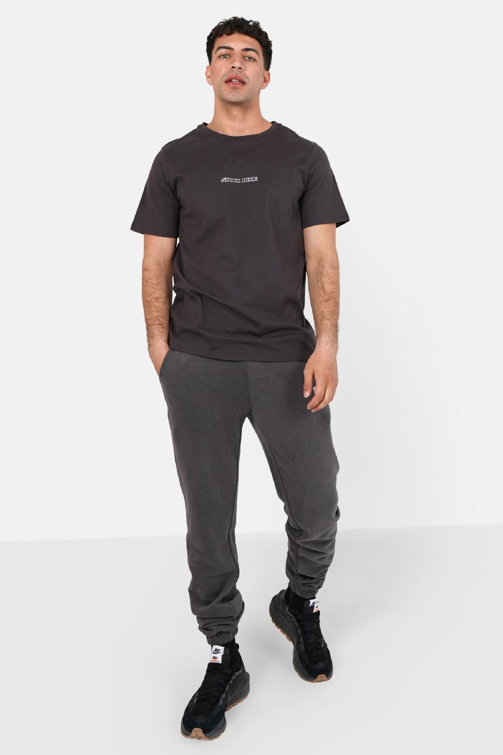 Sixth June Jogging Côtelé Cordon Gris Foncé