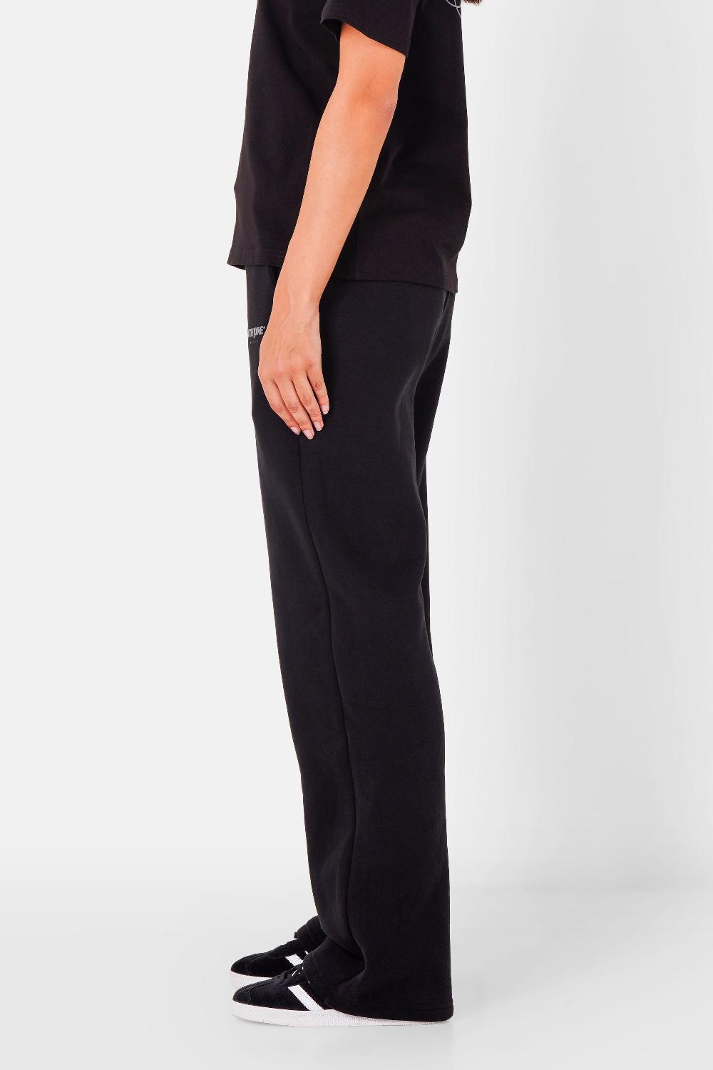 Sixth June Jogging Droit Logo Imprimé Noir