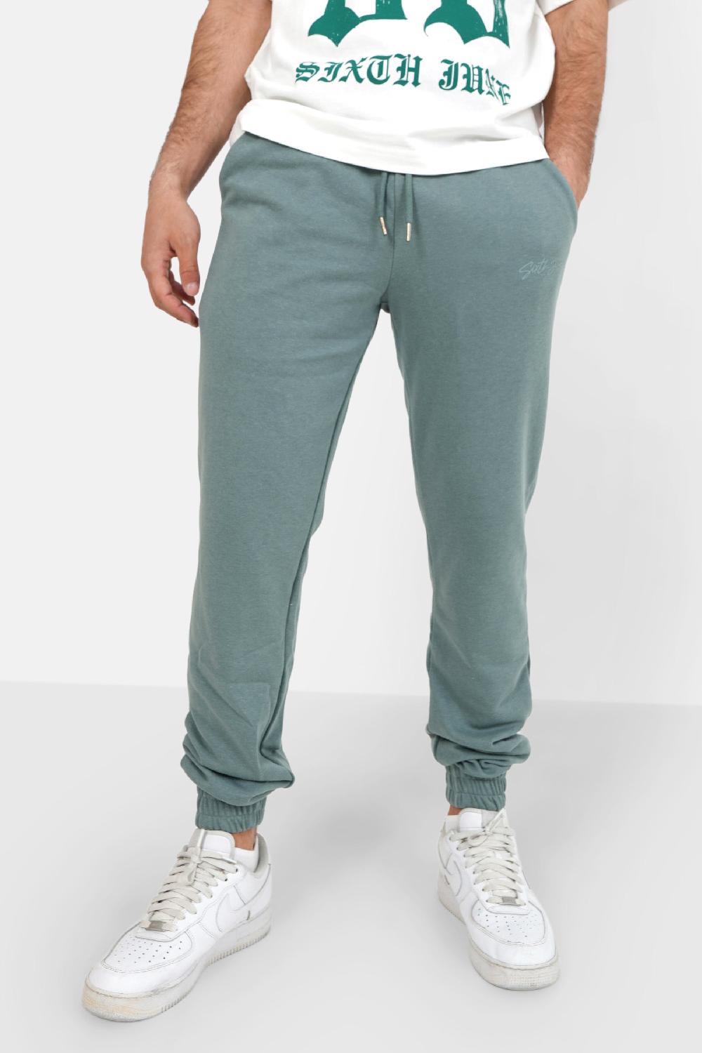 sixth june Jogging logo signature Vert foncé