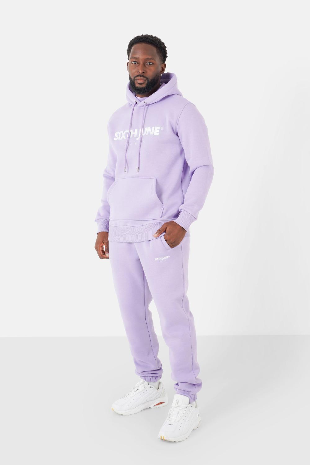 Sixth June Jogging Molletonné Logo Brodé Violet