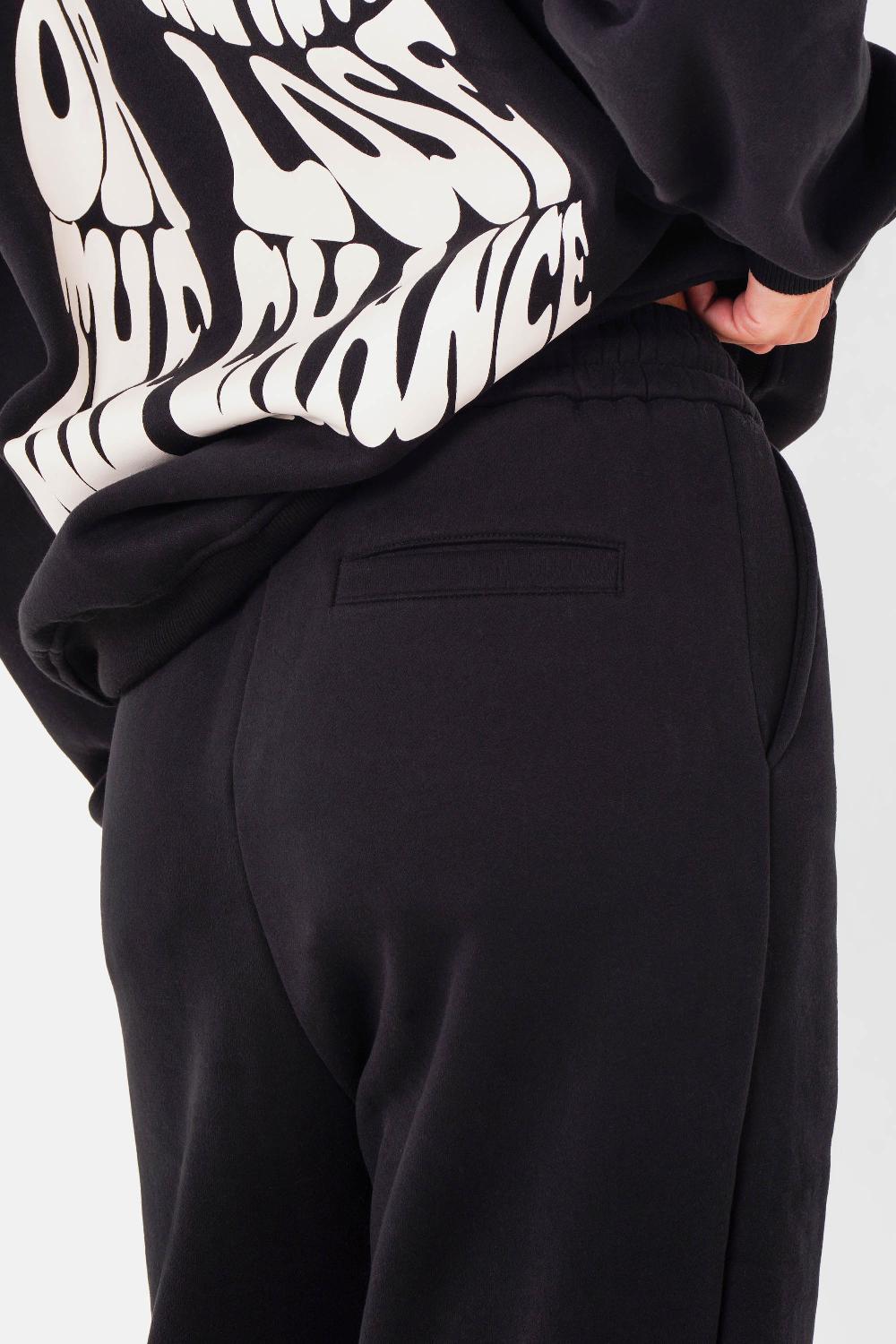 Sixth June Jogging Molletonné Print Rétro Noir