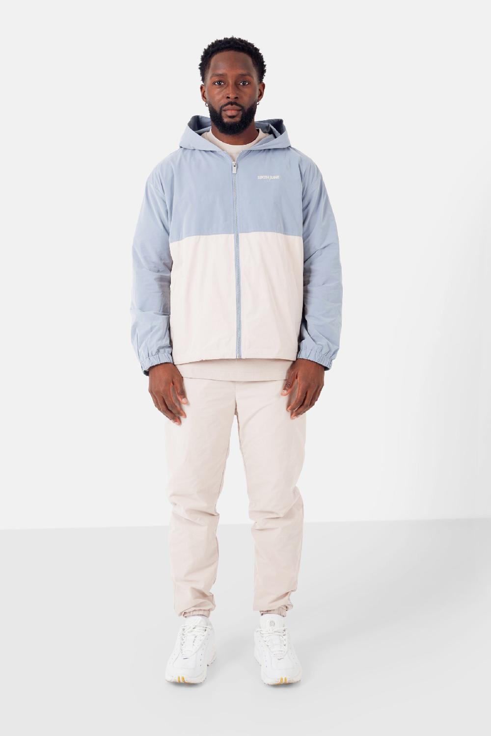 Sixth June Jogging Nylon Logo Beige Clair