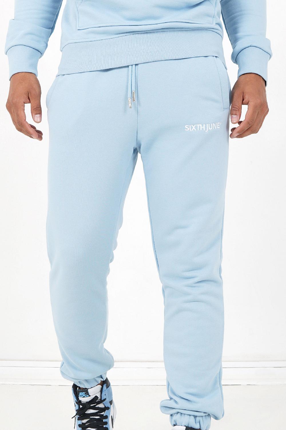 Sixth June Jogging Soft Logo Brodé Bleu Clair