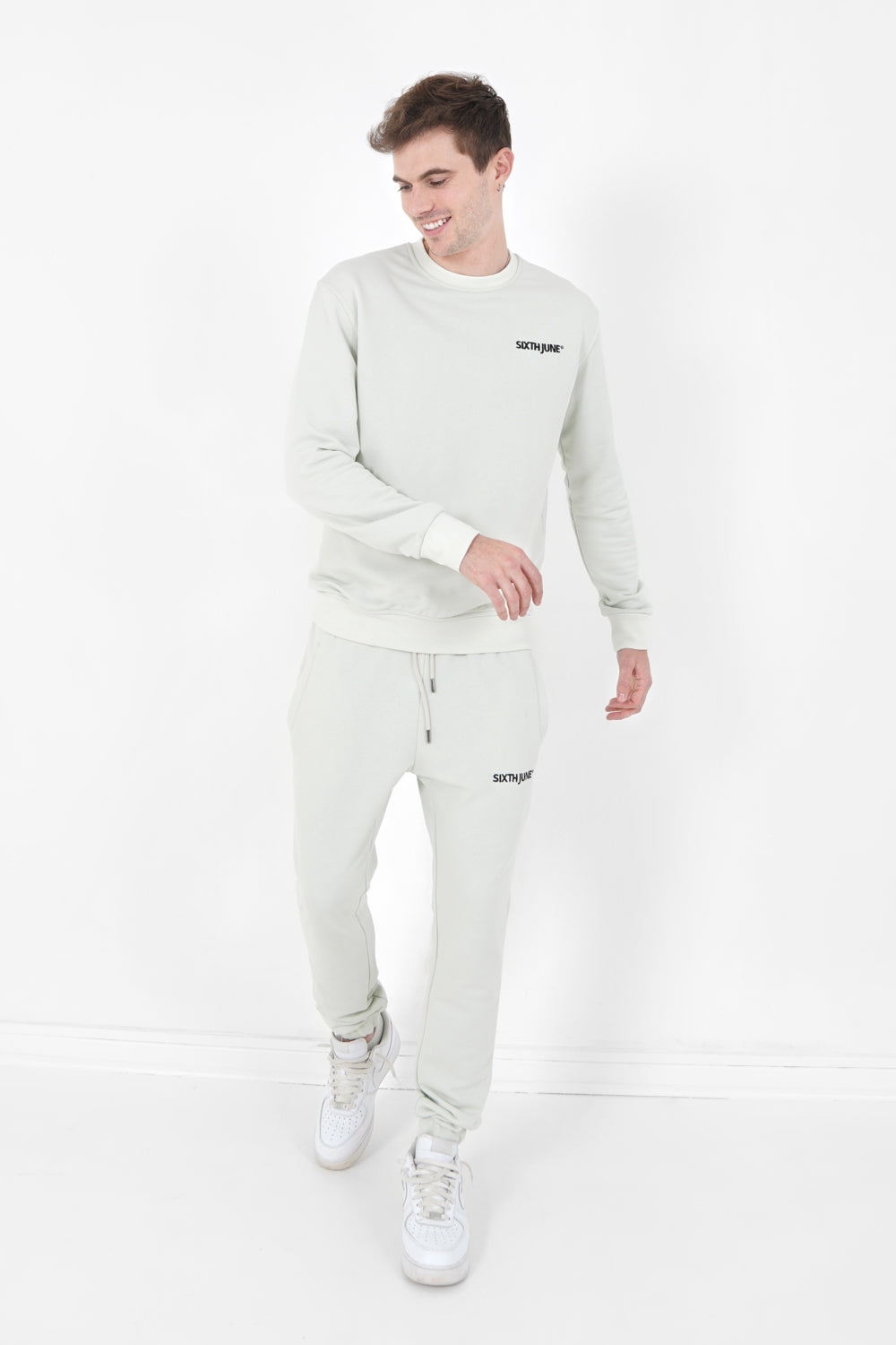 Sixth June Jogging Soft Logo Brodé Vert Clair