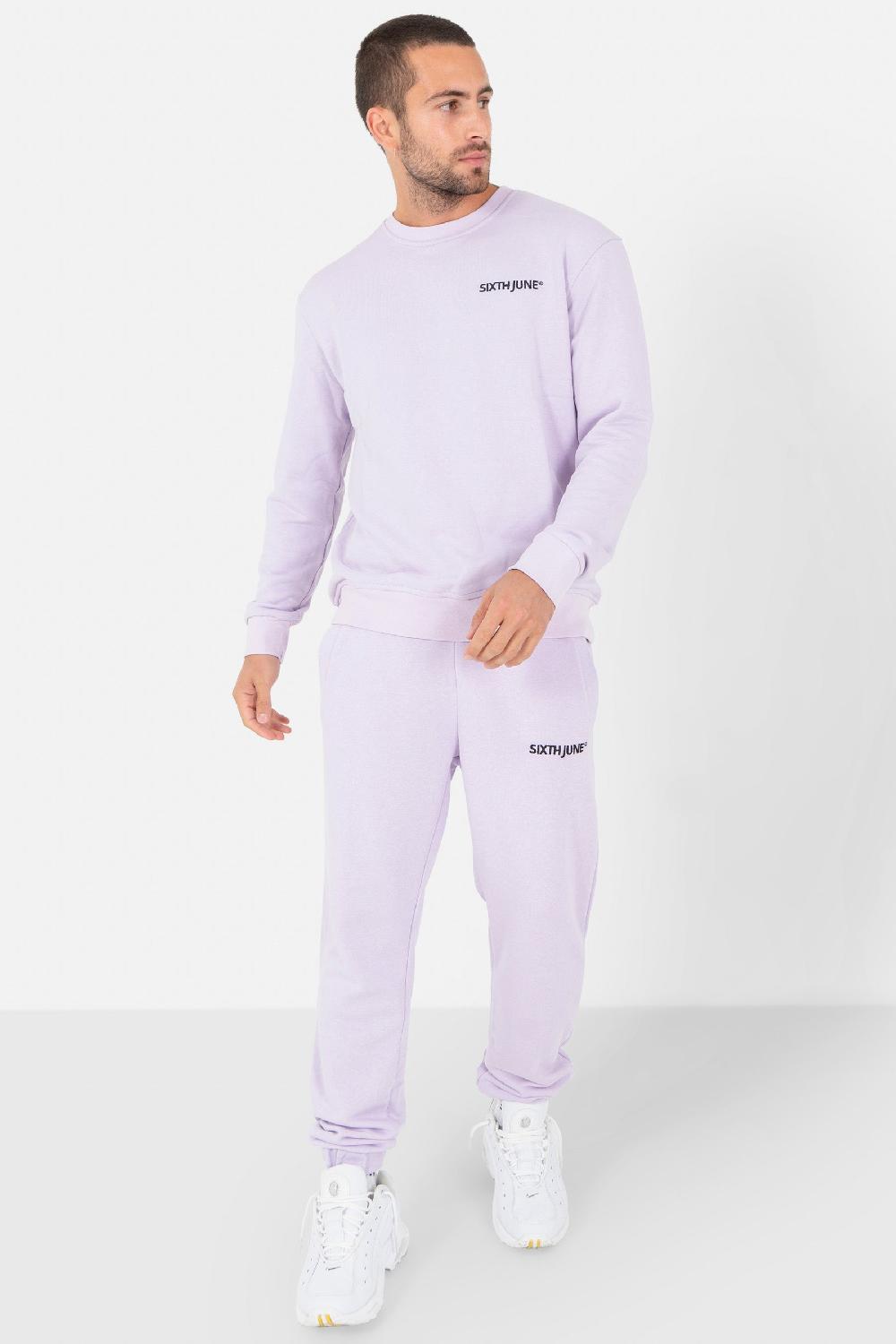 Sixth June Jogging Soft Logo Brodé Violet Clair