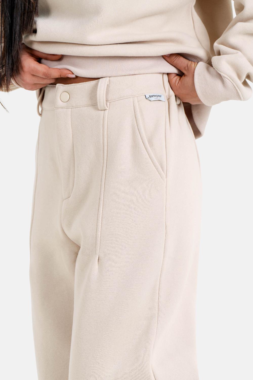 Sixth June Jogging Tailoring Flare Beige