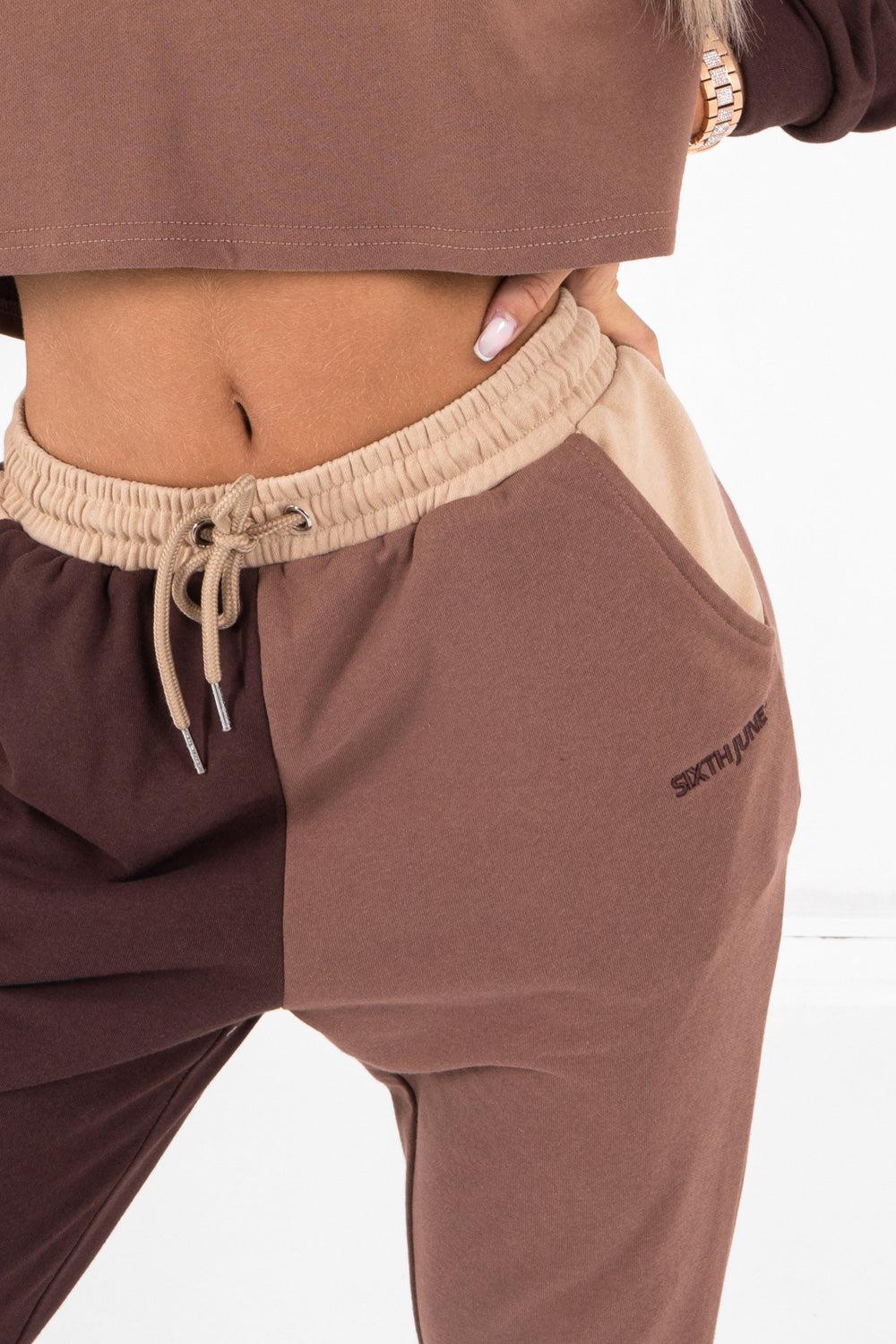 Sixth June Jogging Tricolore Marron