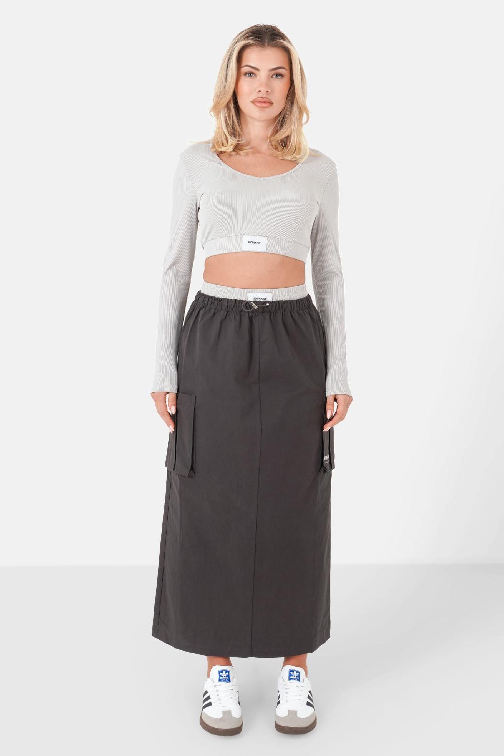 Sixth June Jupe Cargo Double Taille Gris