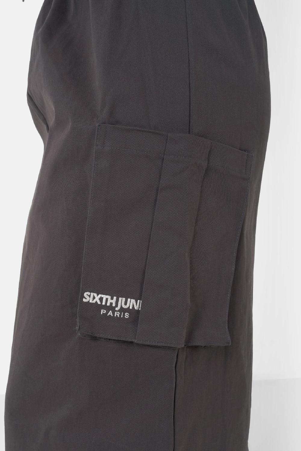 Sixth June Jupe Cargo Double Taille Gris