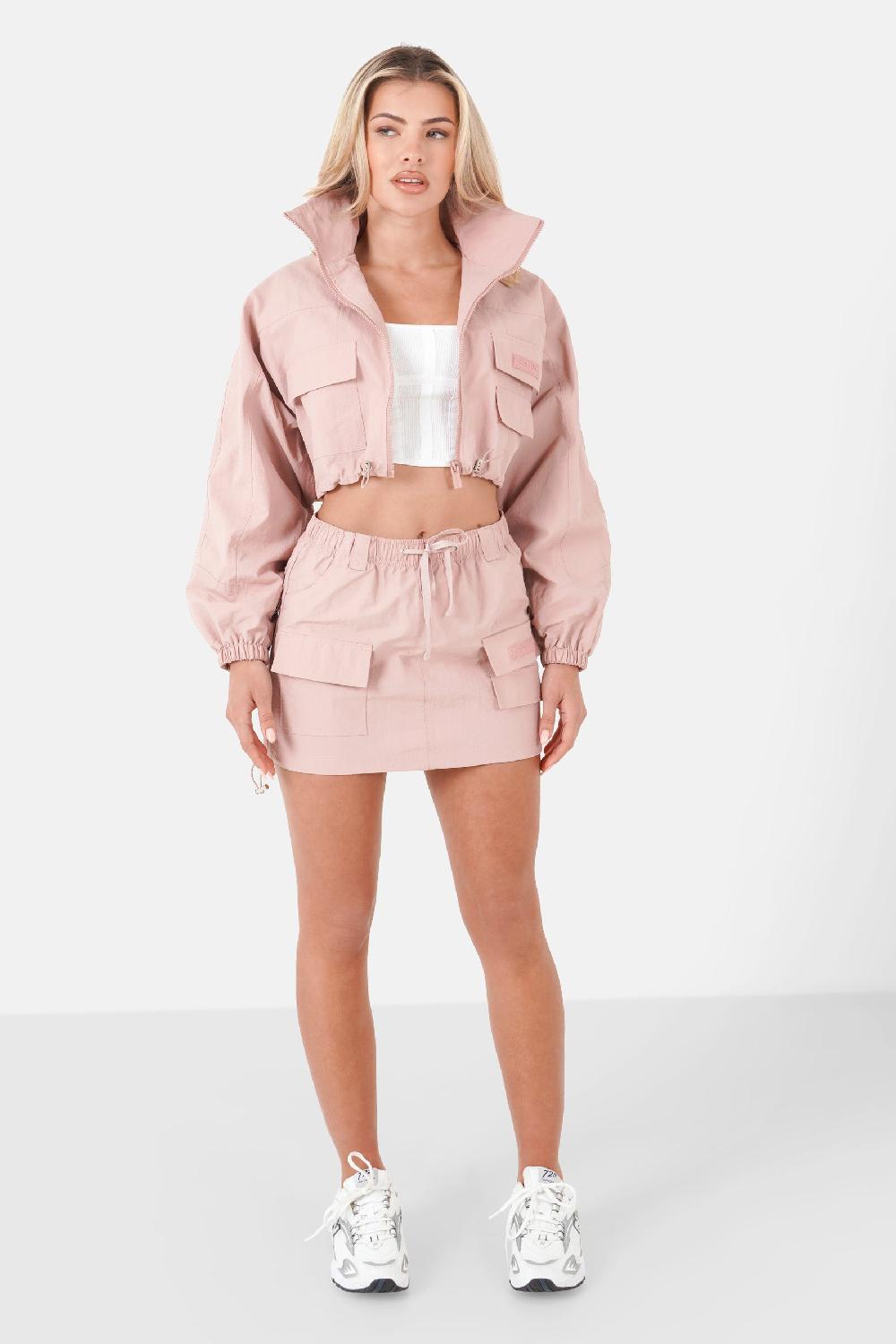 Sixth June Jupe Mini Nylon Cargo Rose