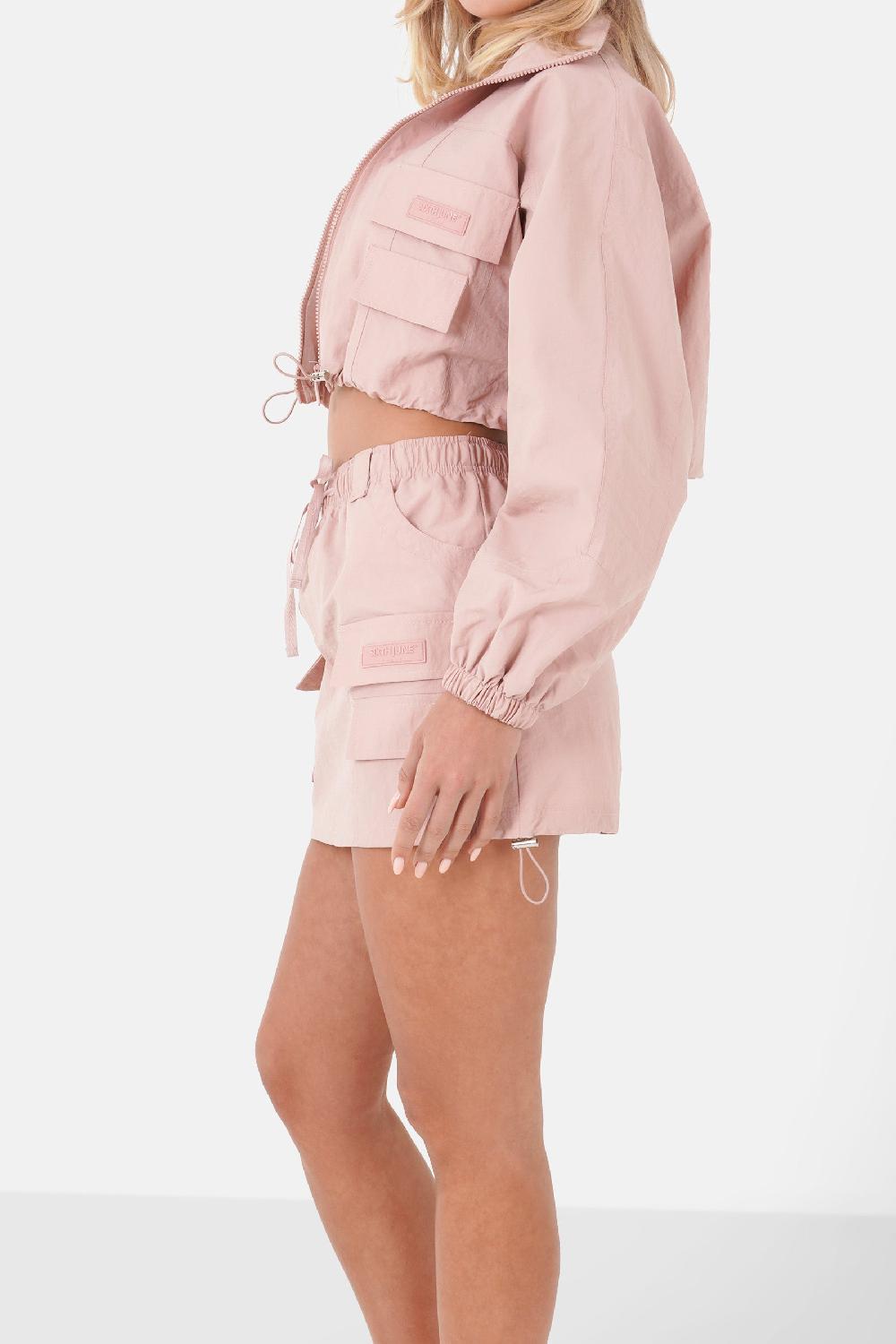 Sixth June Jupe Mini Nylon Cargo Rose