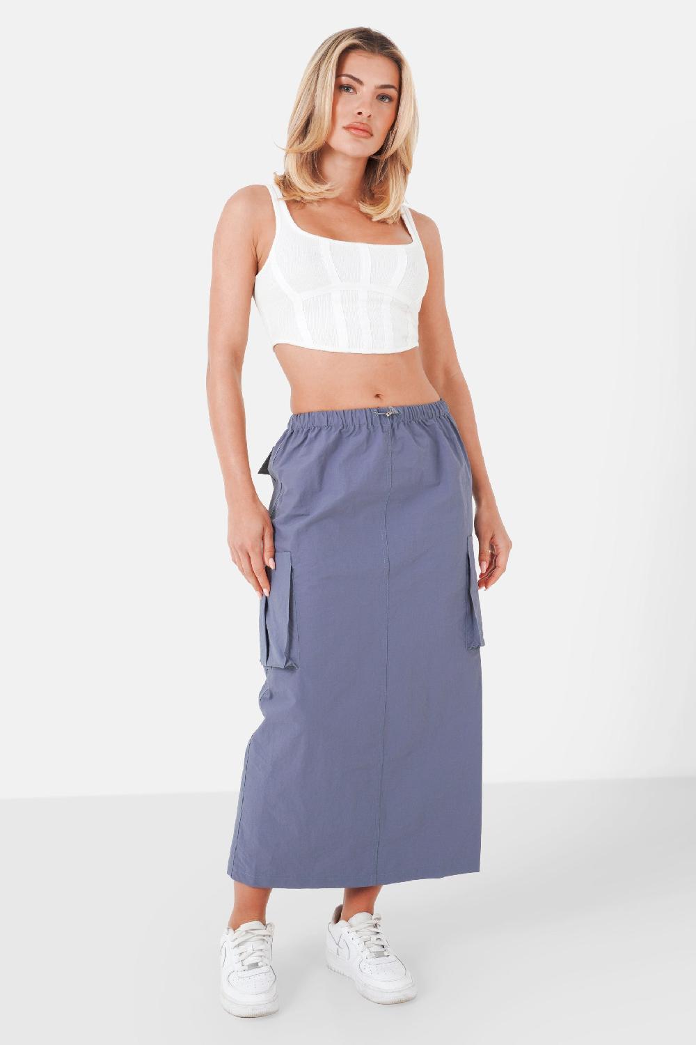 Sixth June Jupe Parachute Cargo Bleu