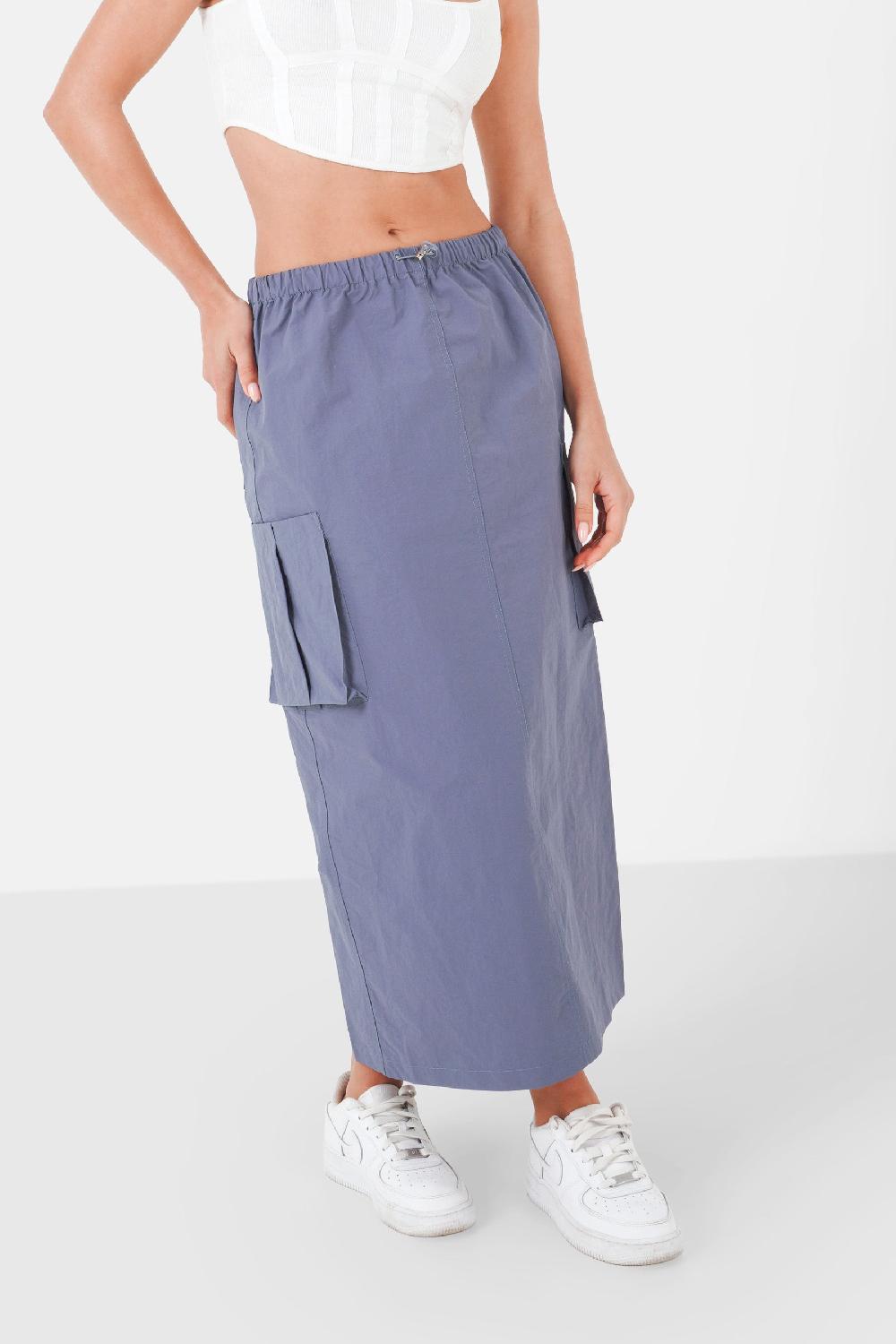 sixth june Jupe parachute cargo Bleu