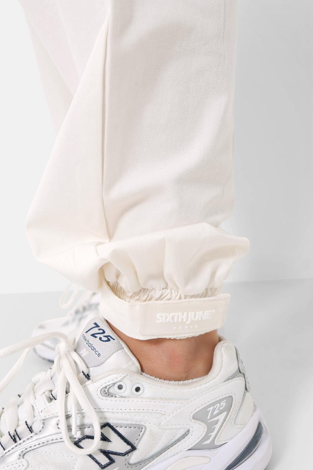 Sixth June Pantalon Cargo Large Blanc