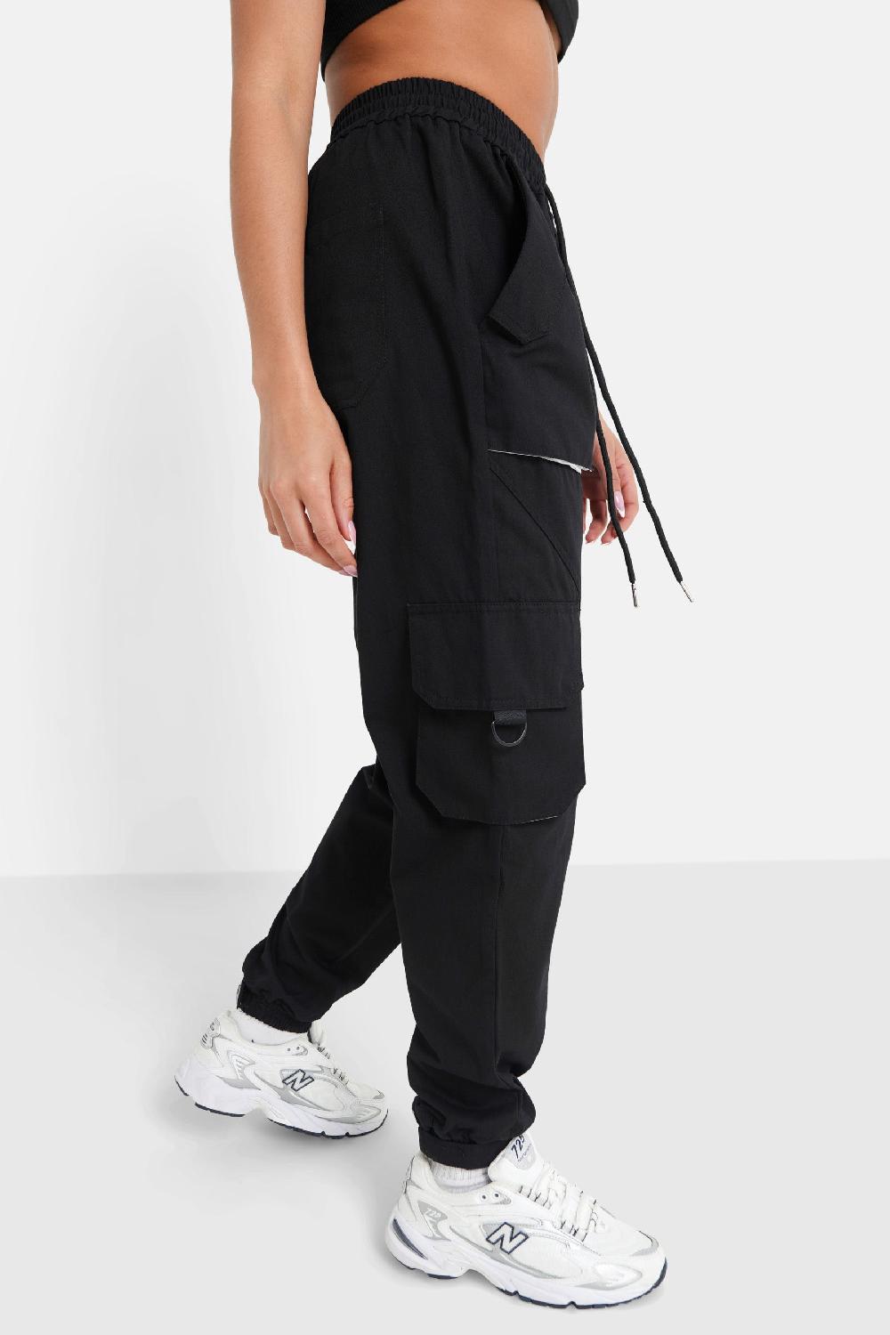 Sixth June Pantalon Cargo Logo Large Noir