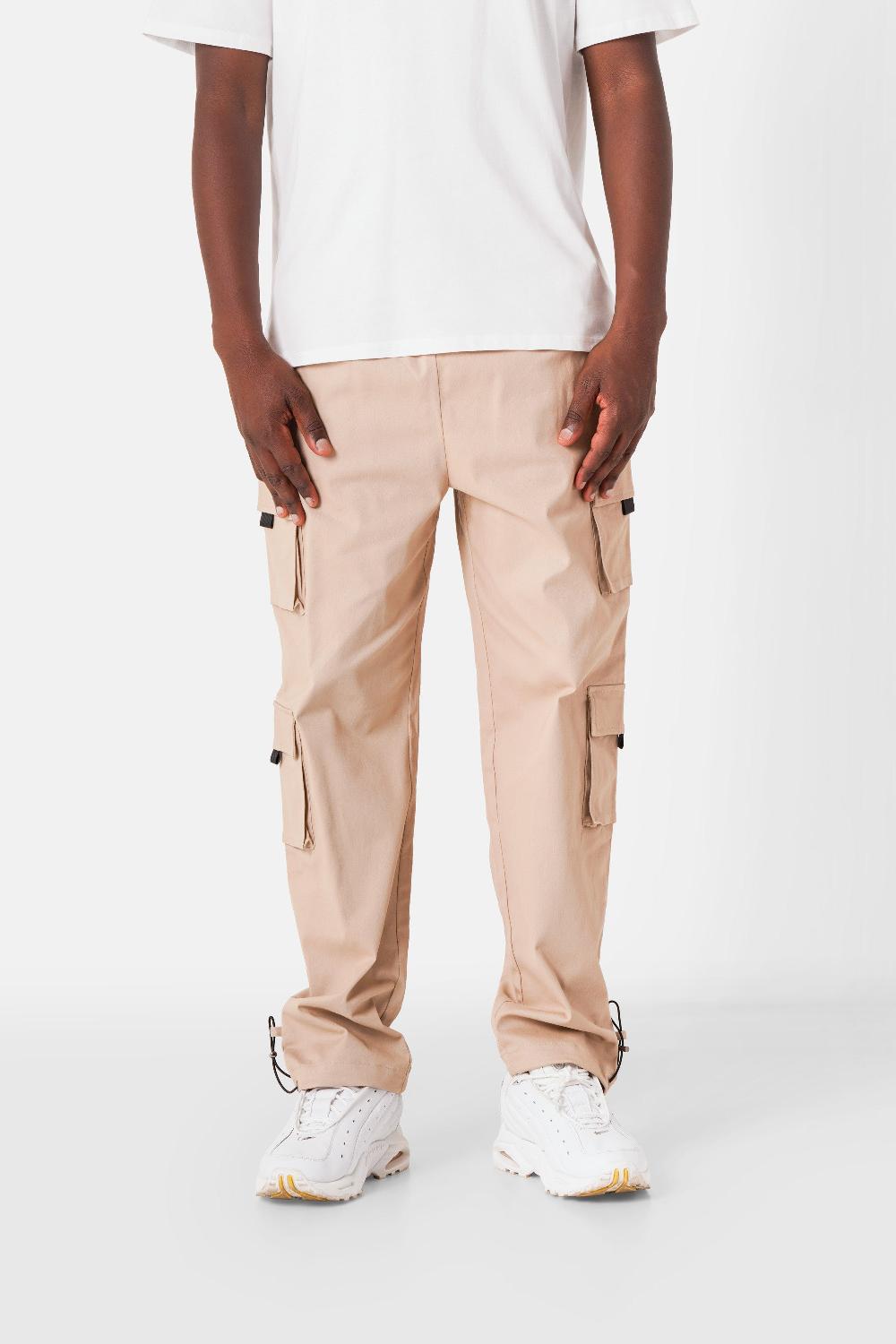 sixth june Pantalon cargo multipoches Beige