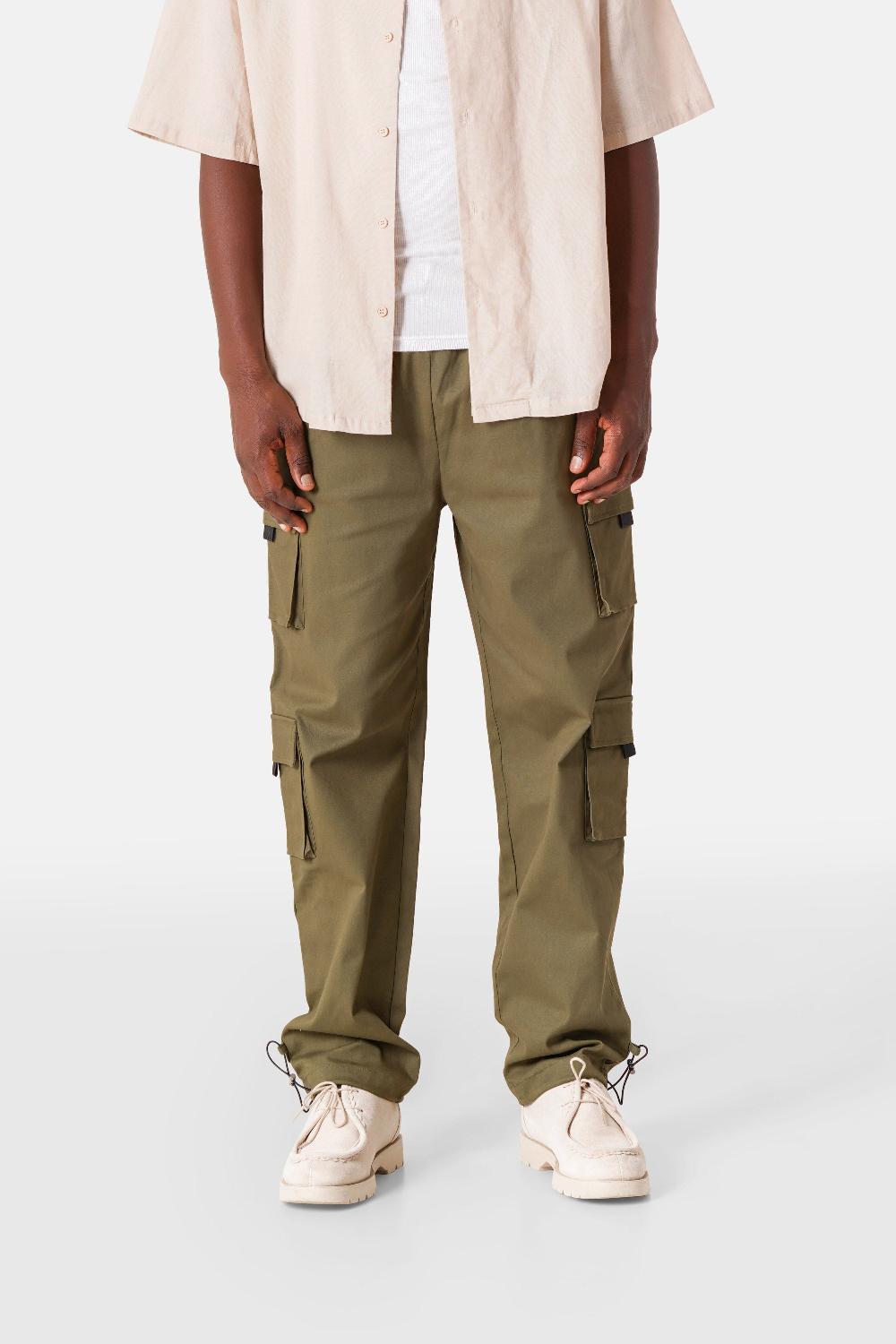 sixth june Pantalon cargo mutlipoches Vert kaki