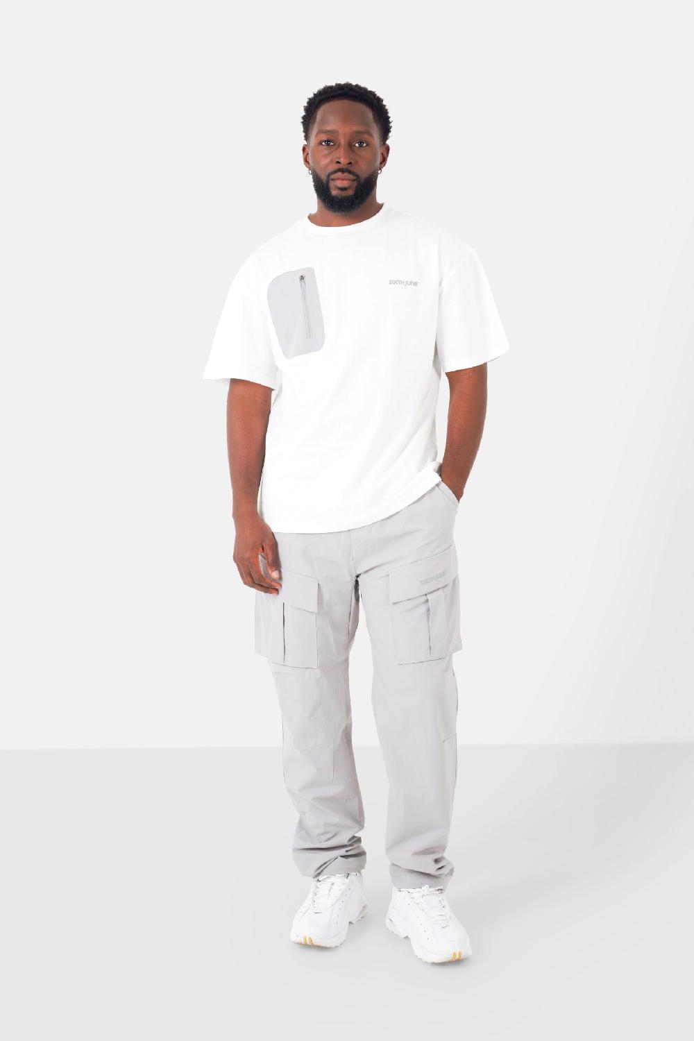 Sixth June Pantalon Cargo Nylon Gris