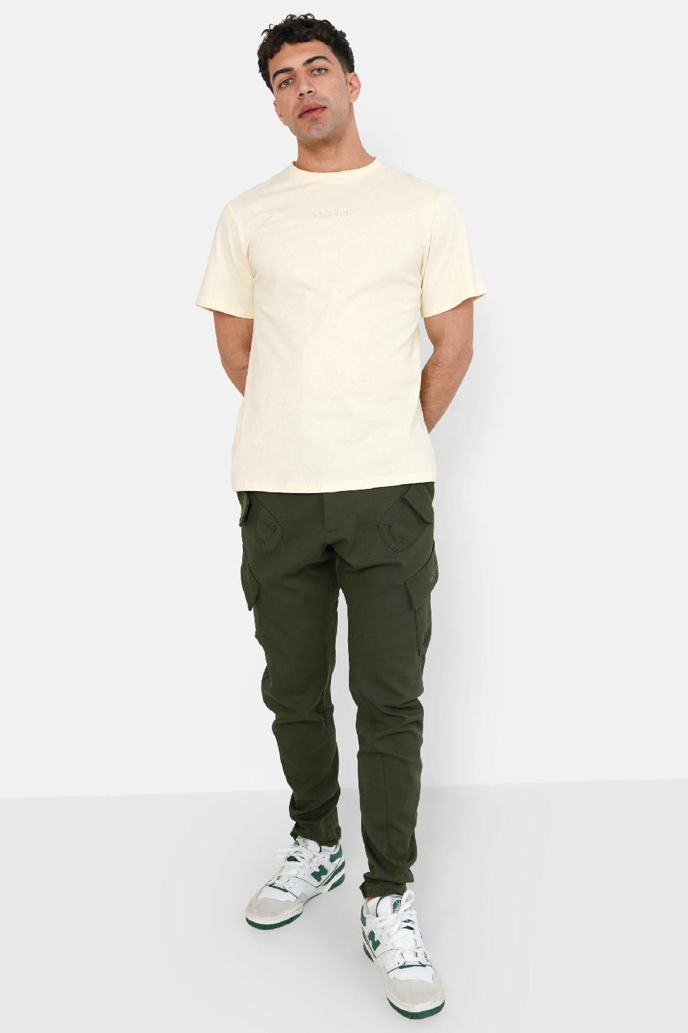 Sixth June Pantalon Cargo Poches Avant Vert Kaki