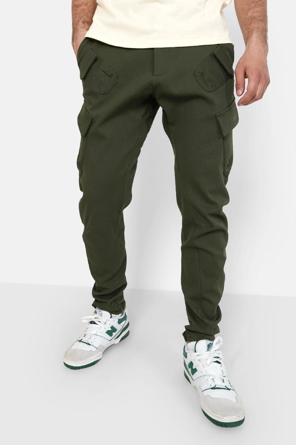 sixth june Pantalon cargo poches avant Vert kaki