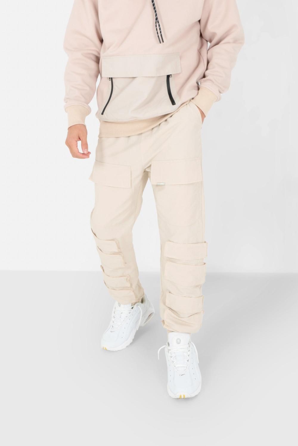 sixth june Pantalon cargo relief Beige
