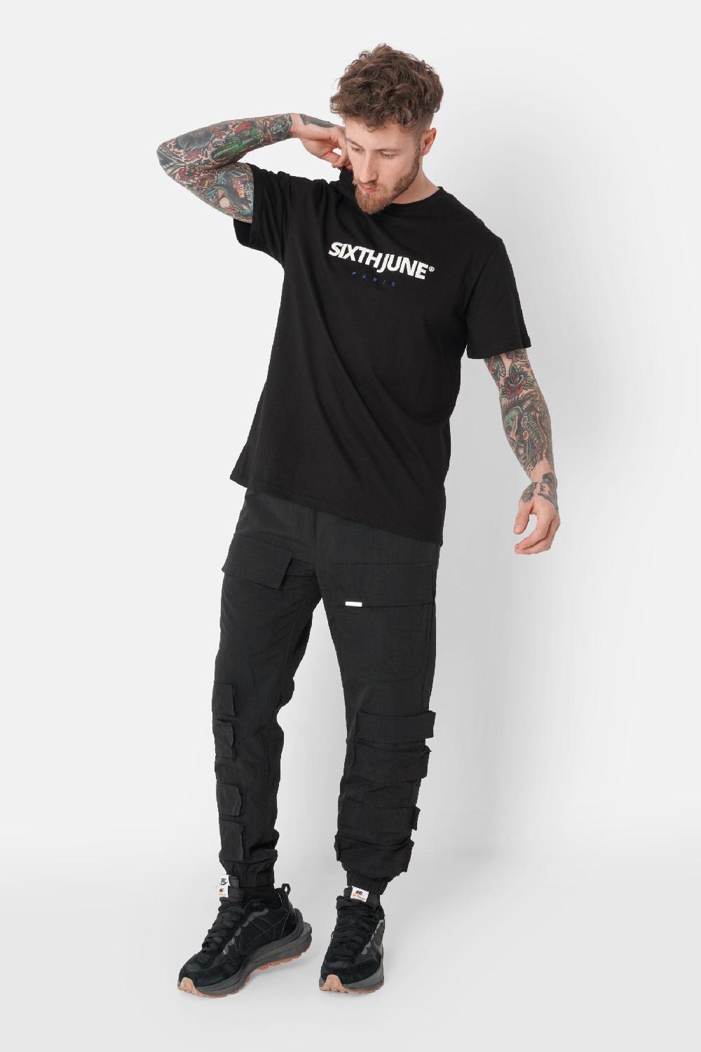 Sixth June Pantalon Cargo Relief Noir