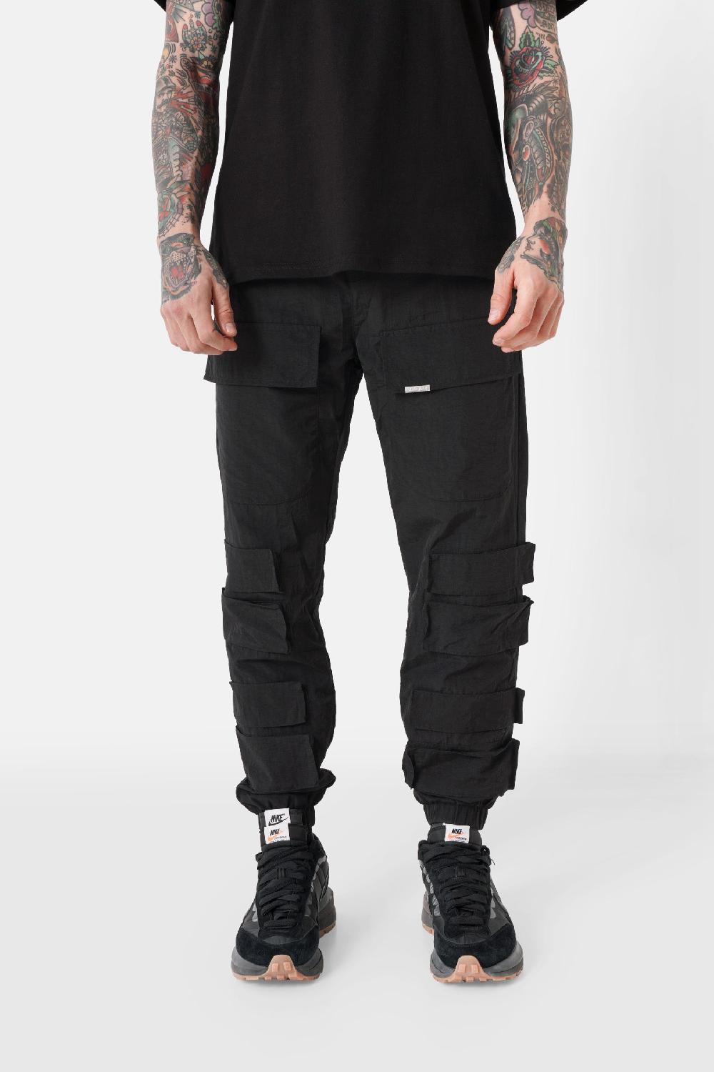 sixth june Pantalon cargo relief Noir