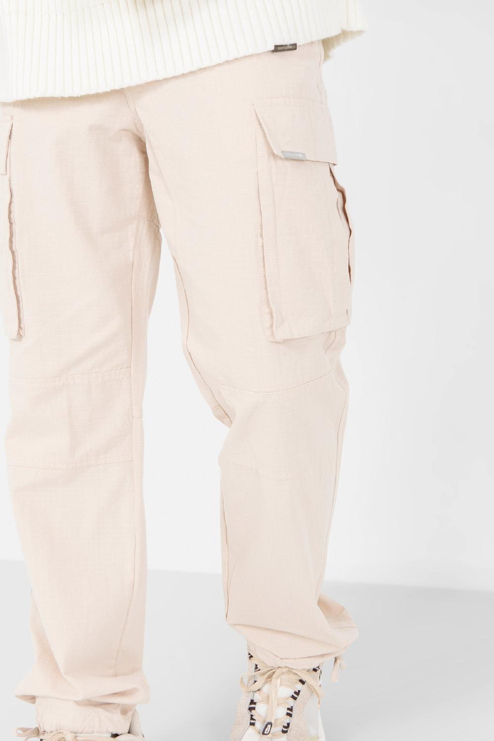 Sixth June Pantalon Cargo Résistant Beige