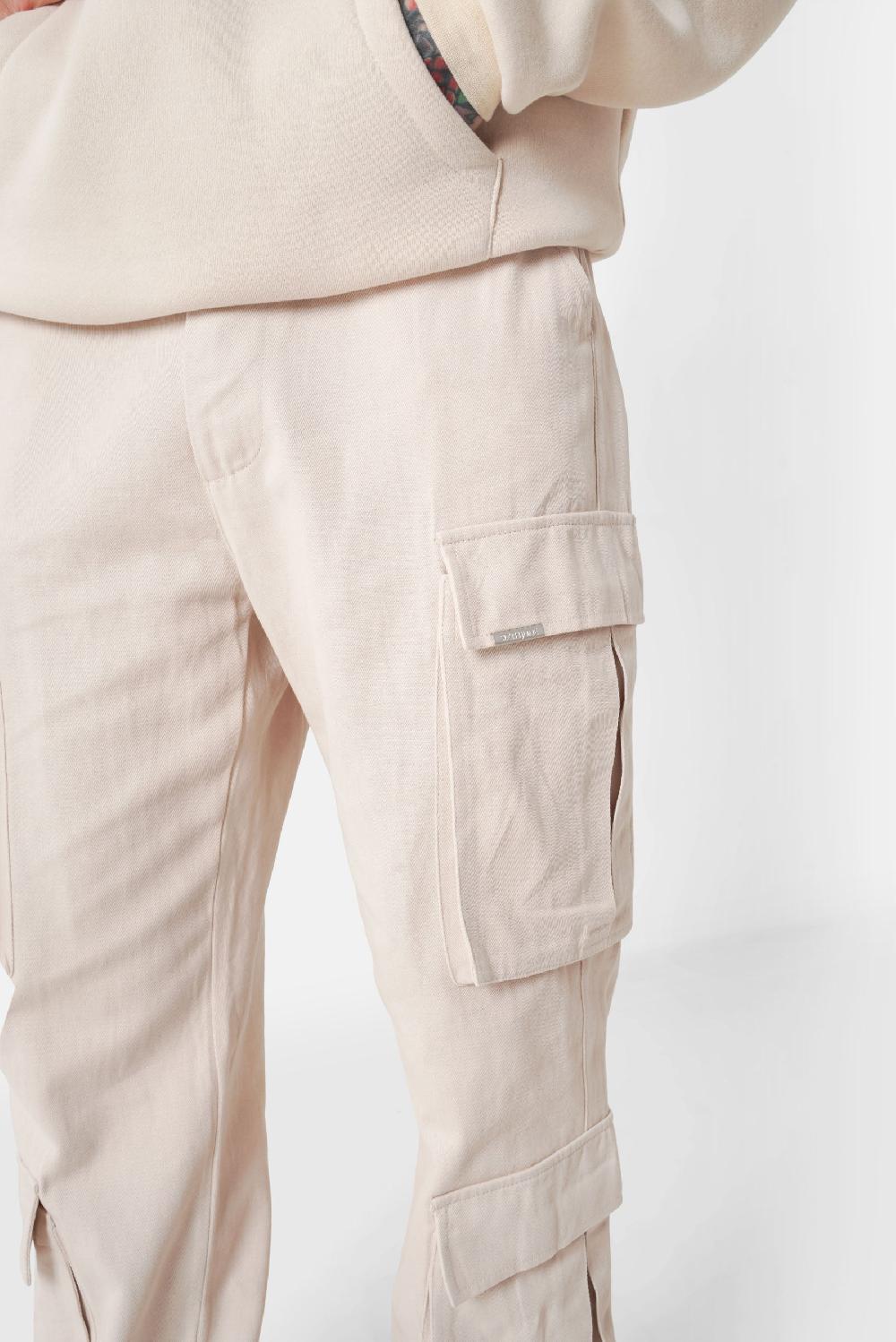 Sixth June Pantalon Cargo Tactique Beige