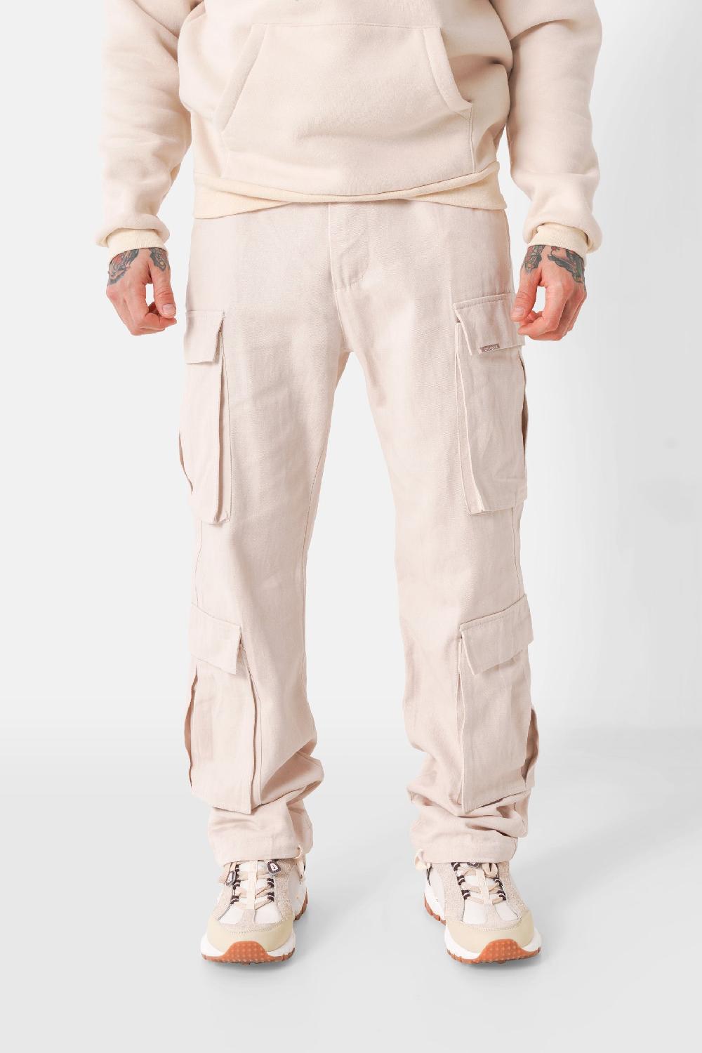 sixth june Pantalon cargo tactique Beige