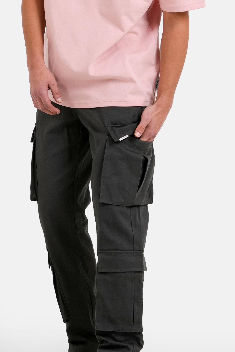 Sixth June Pantalon Cargo Tactique Gris Foncé