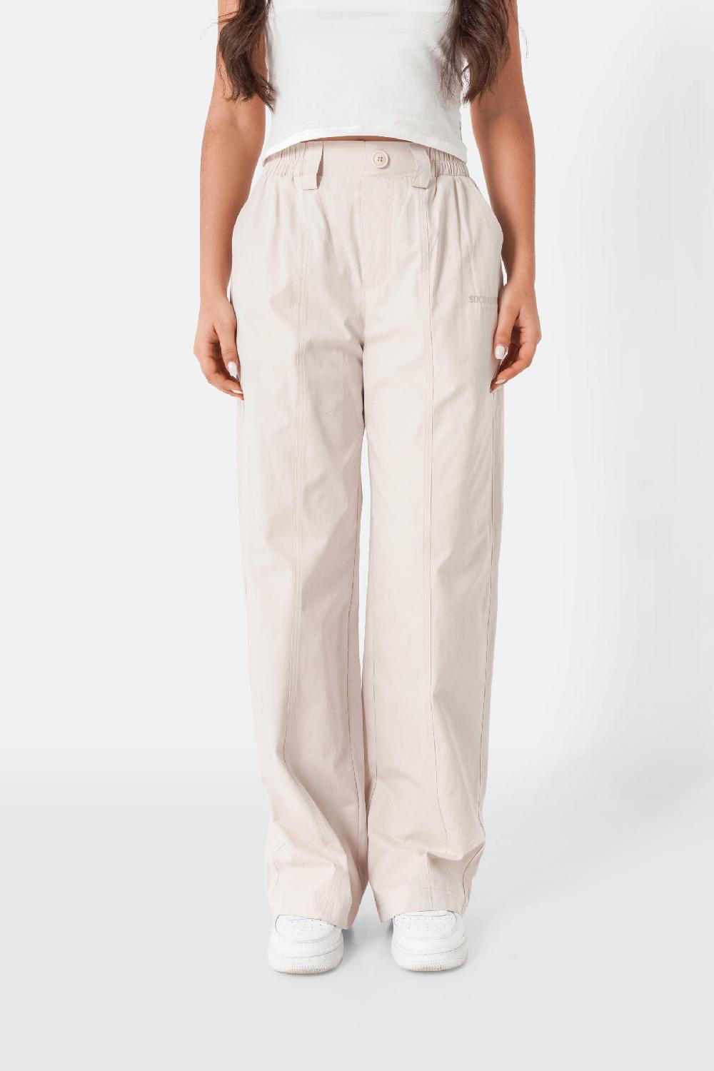 sixth june Pantalon cargo utilitaire nylon Beige