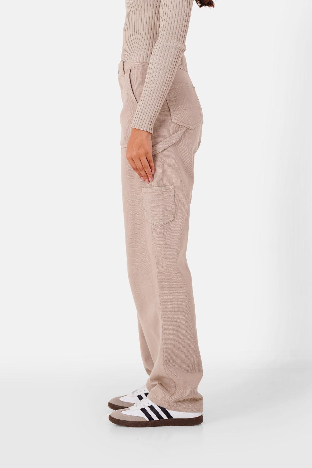 Sixth June Pantalon Carpenter Poches Beige